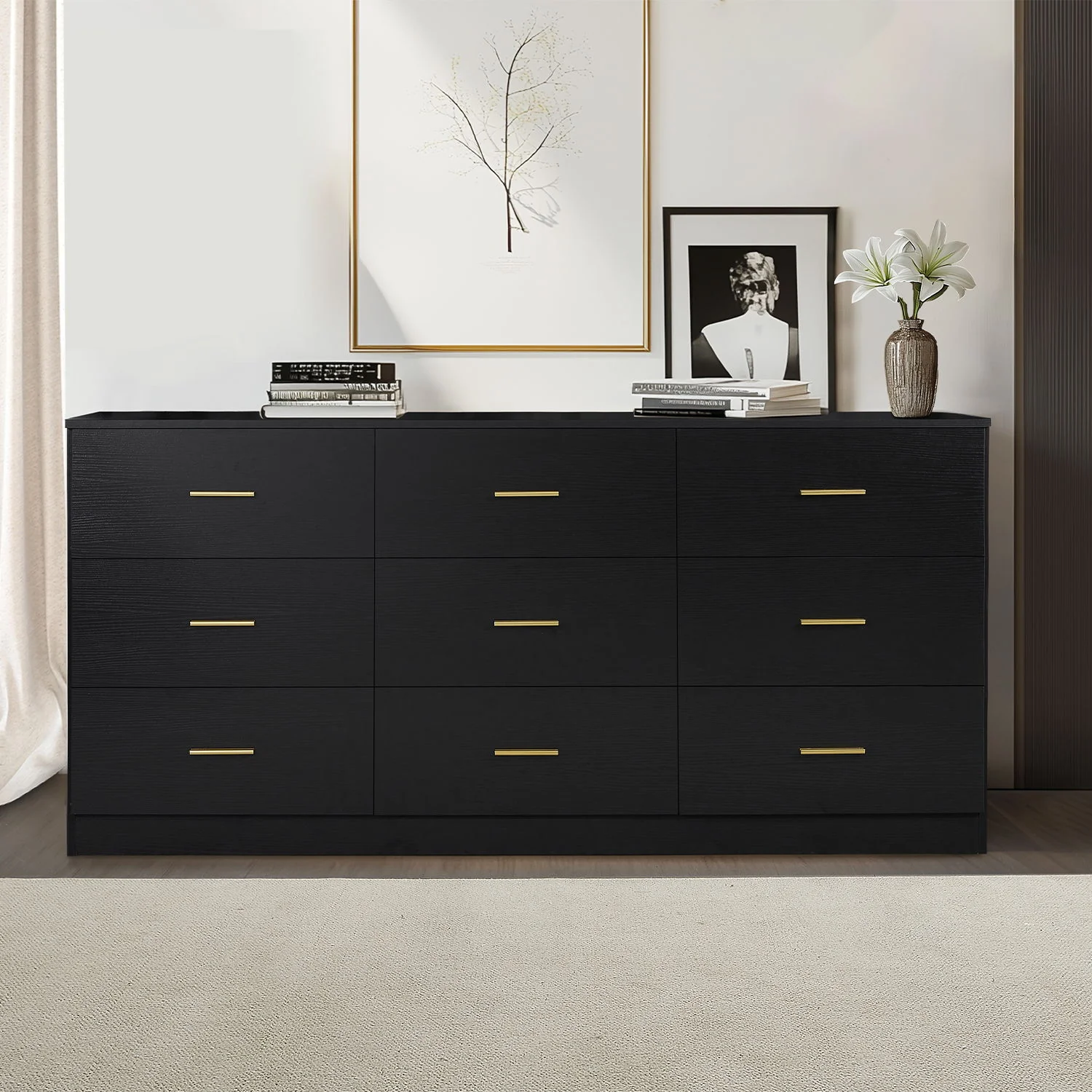 9 Drawer Dresser, Ample Storage For Bedroom - Image 5