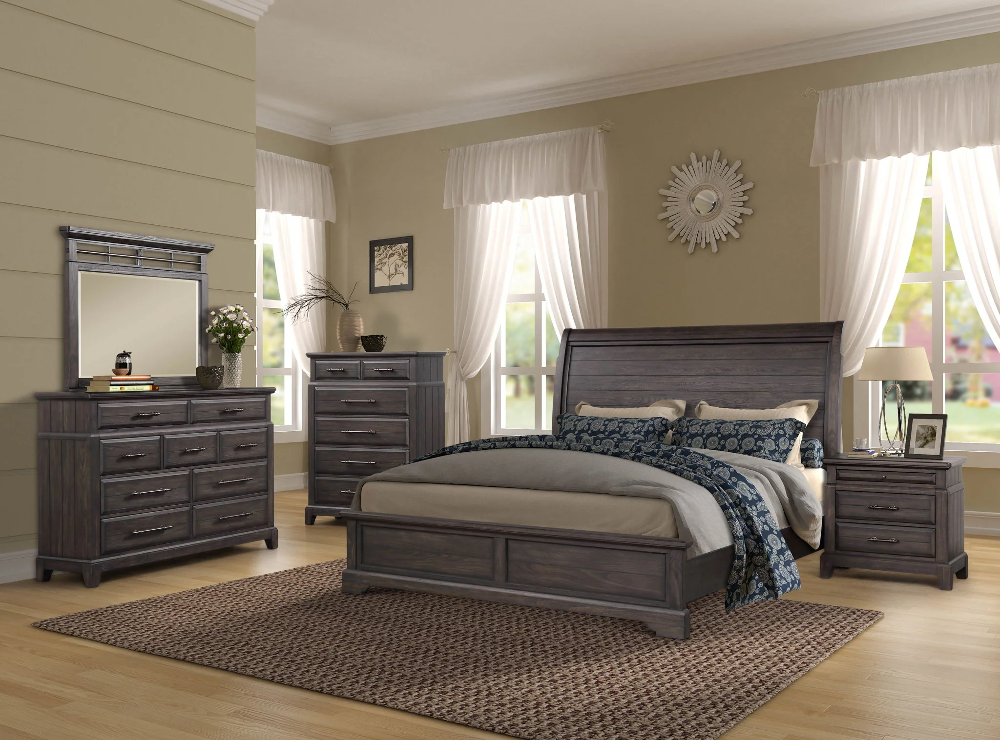 9 Drawer Dresser - Mahogany - Image 4