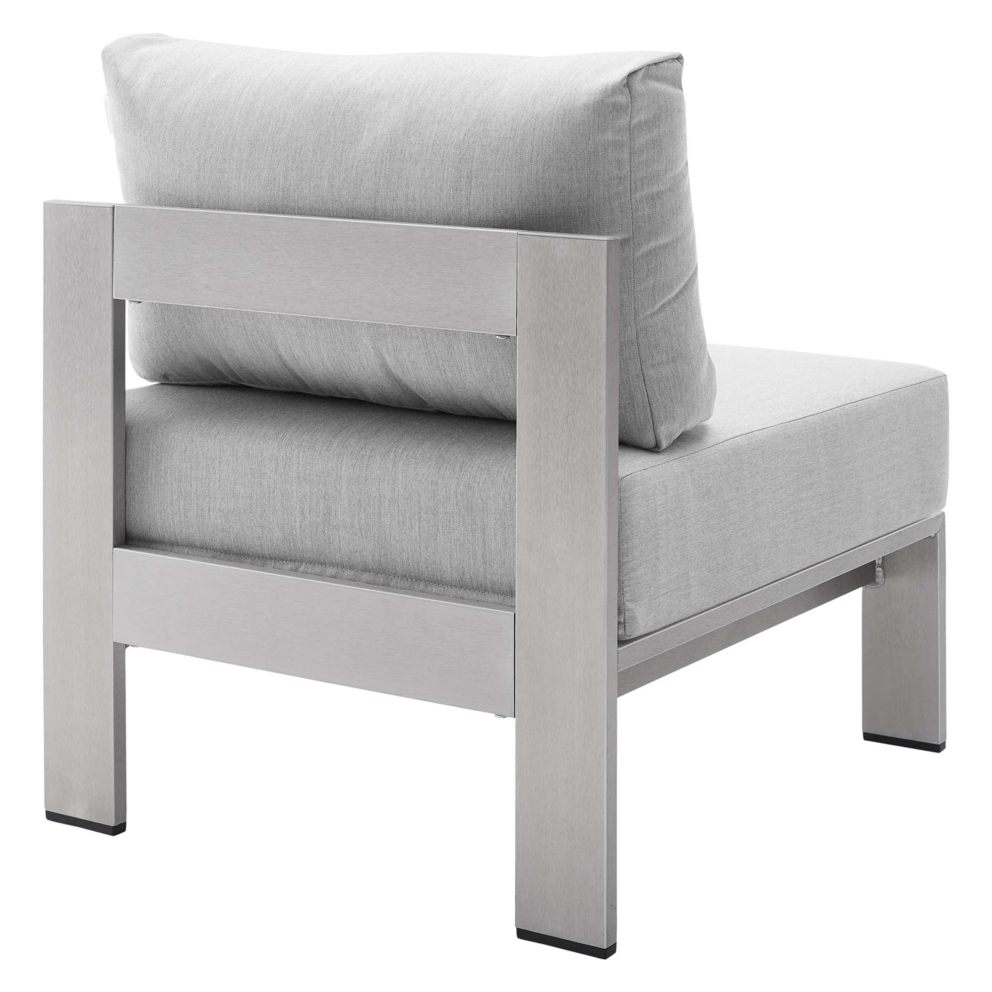 9-Piece Aluminum Outdoor Sectional Modular Sofa Set with Sunbrella Fabric - Image 33