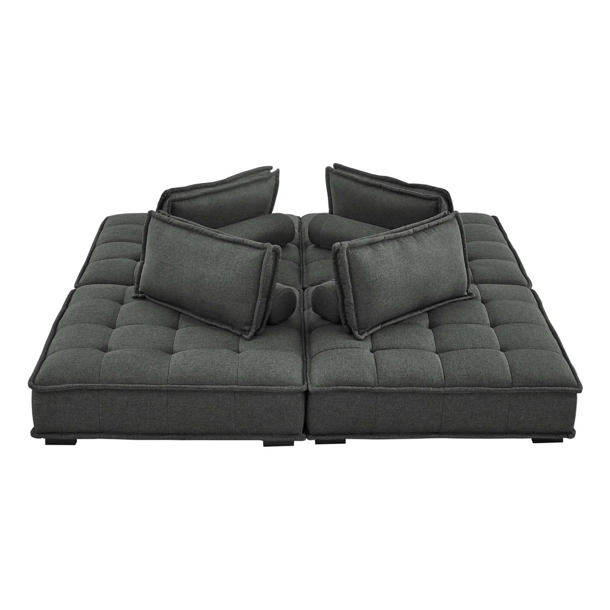 94 Inch Tufted Fabric 4-Piece Sectional Sofa - Image 23