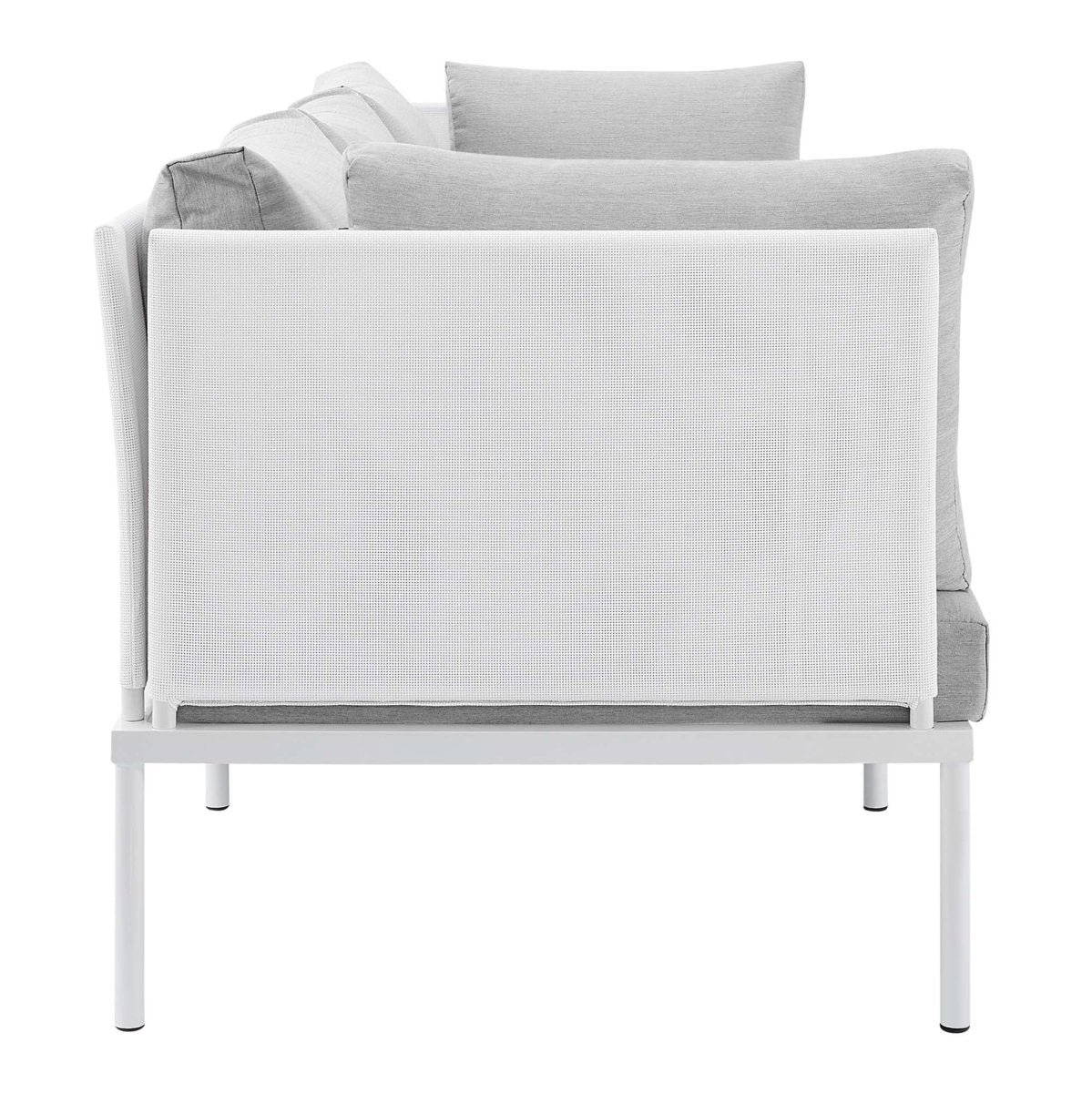 97" Modern Aluminum Outdoor Sofa with Sunbrella® Cushions – Contemporary Patio Seating - Image 12