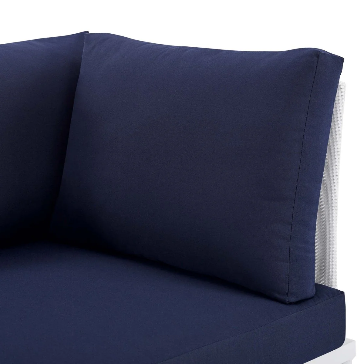 97" Modern Aluminum Outdoor Sofa with Sunbrella® Cushions – Contemporary Patio Seating - Image 7
