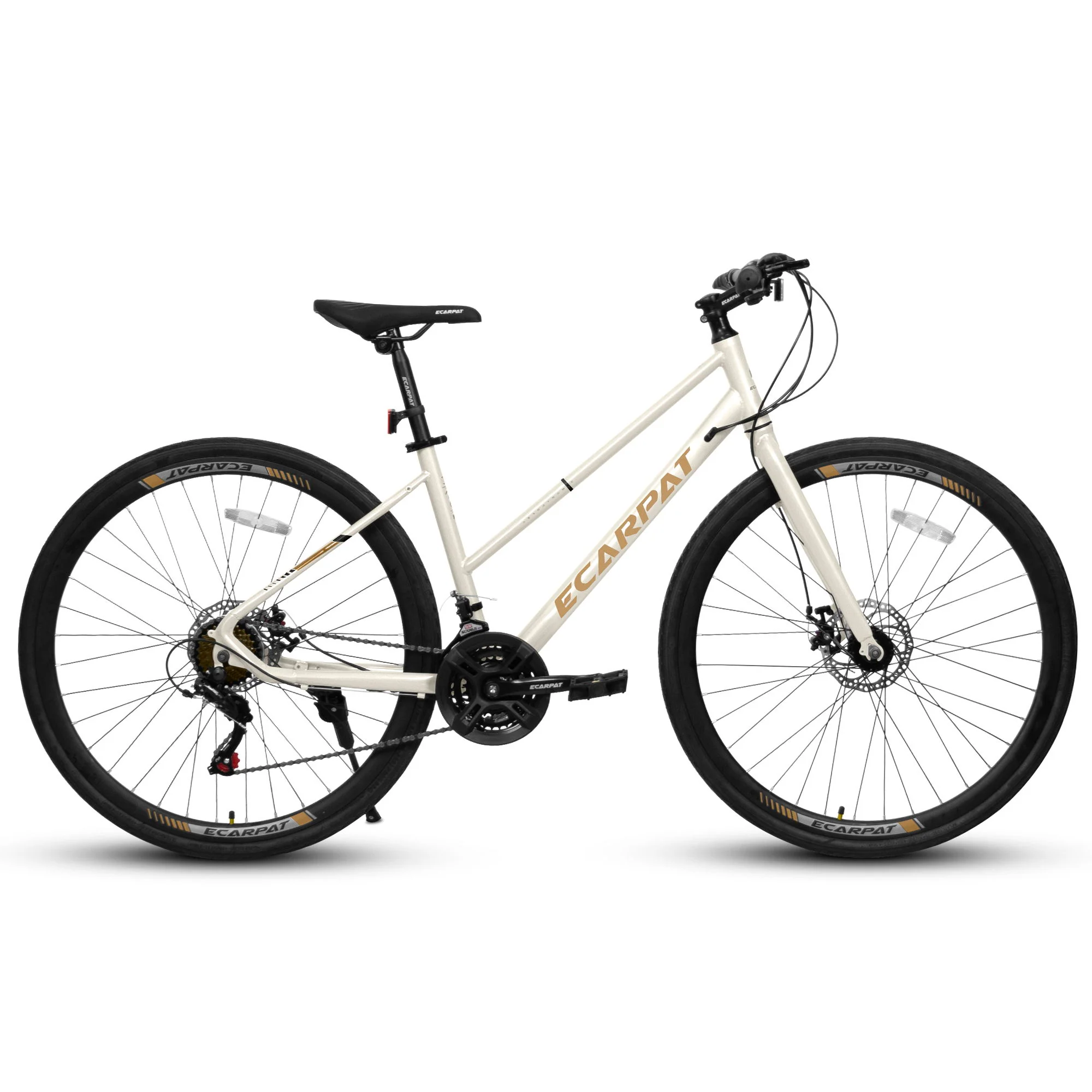 A28250 Road Bike With Aluminum Alloy Wheels, 21 Speed Gear System, Disc Brakes, Wide Tires - Image 3
