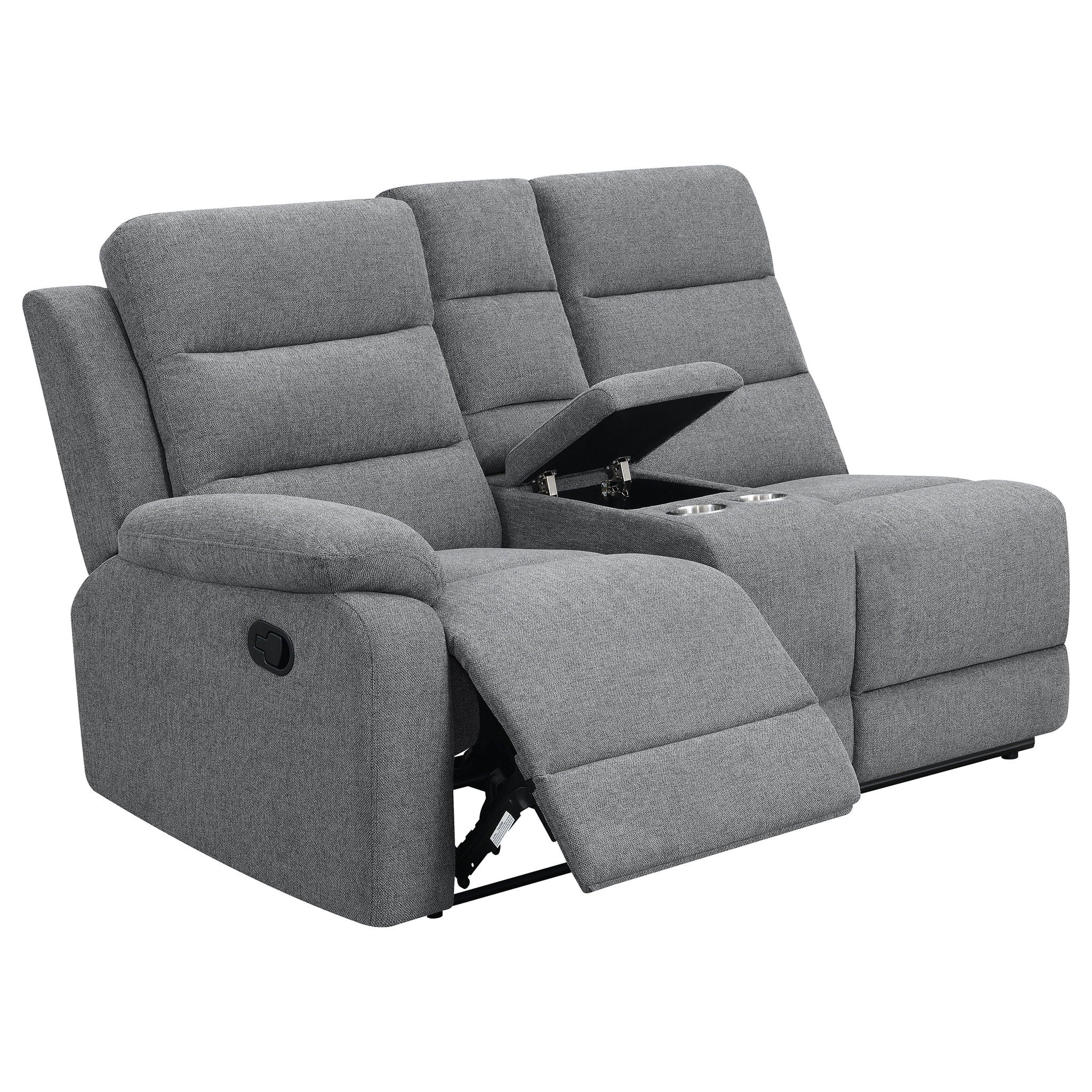 Aaron - 3 Piece Upholstered Sectional - Smoke - Image 4