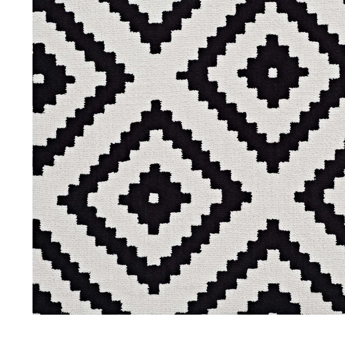 Abstract Diamond Trellis Polyester Area Rug - Contemporary Geometric Floor Rug Collection - Image 3