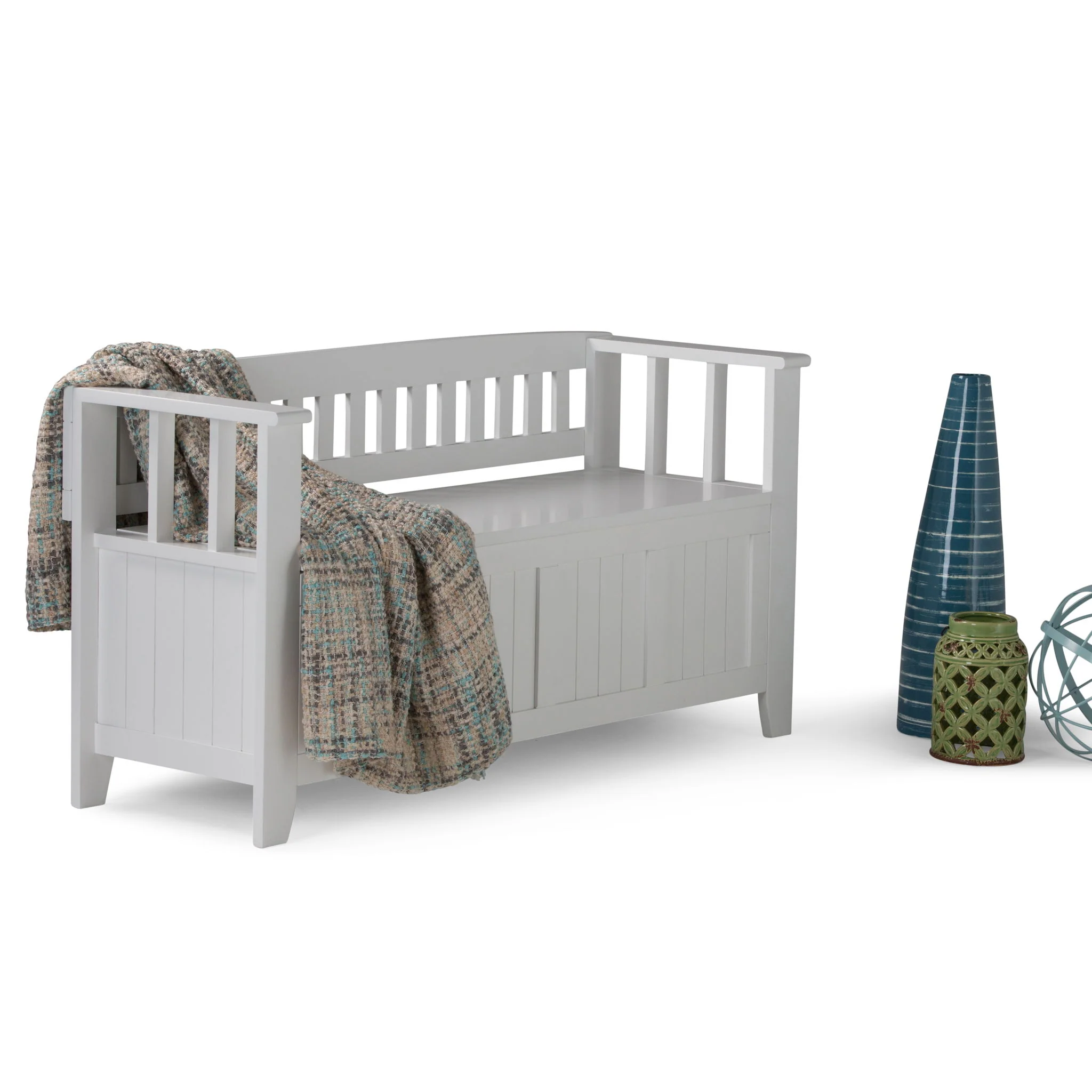 Acadian - Entryway Storage Bench, Handcrafted - Image 28