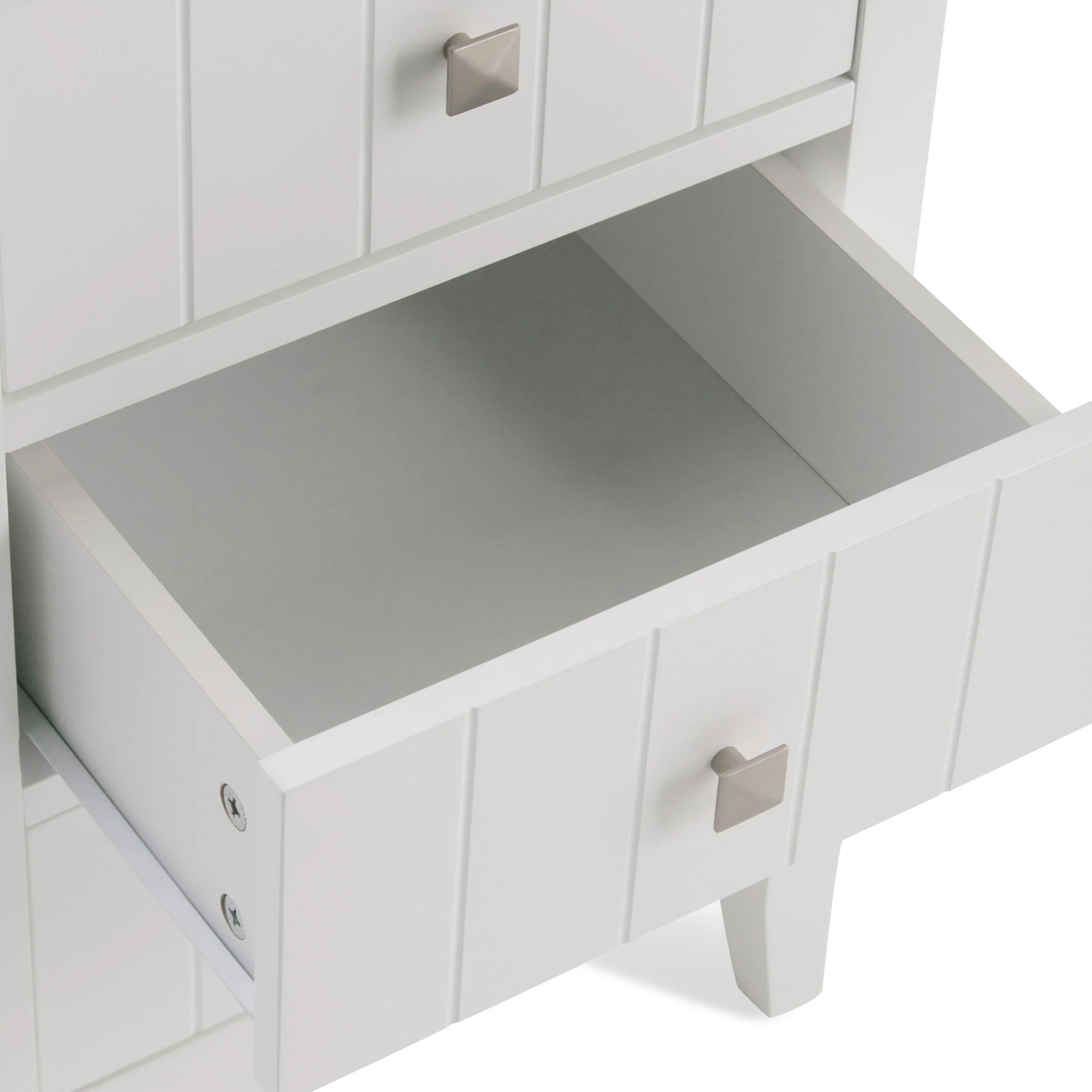 Acadian - 4 Drawer Floor Storage Cabinet - Pure White - Image 5