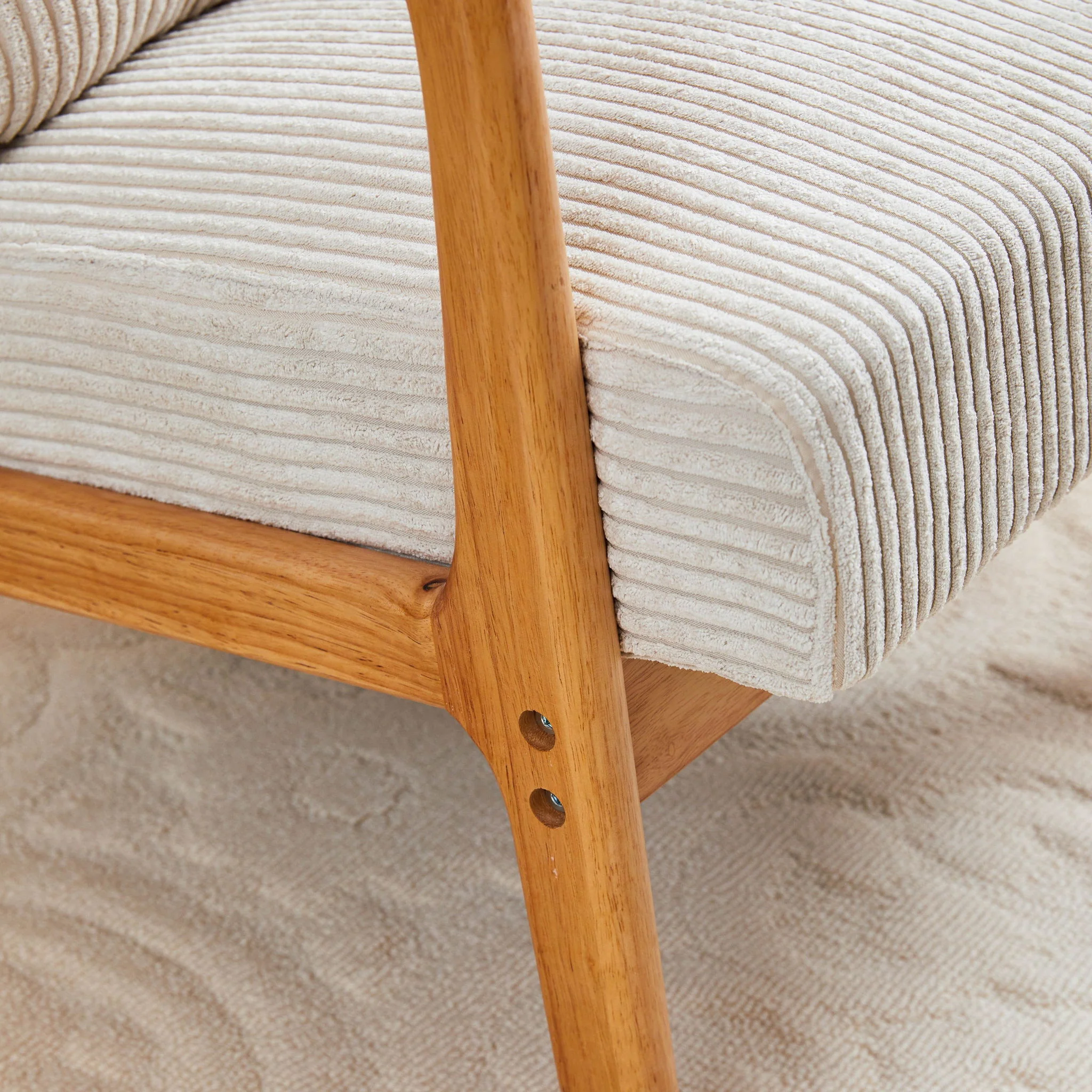 Accent Arm Chair With Pillow Upholstered - Image 11