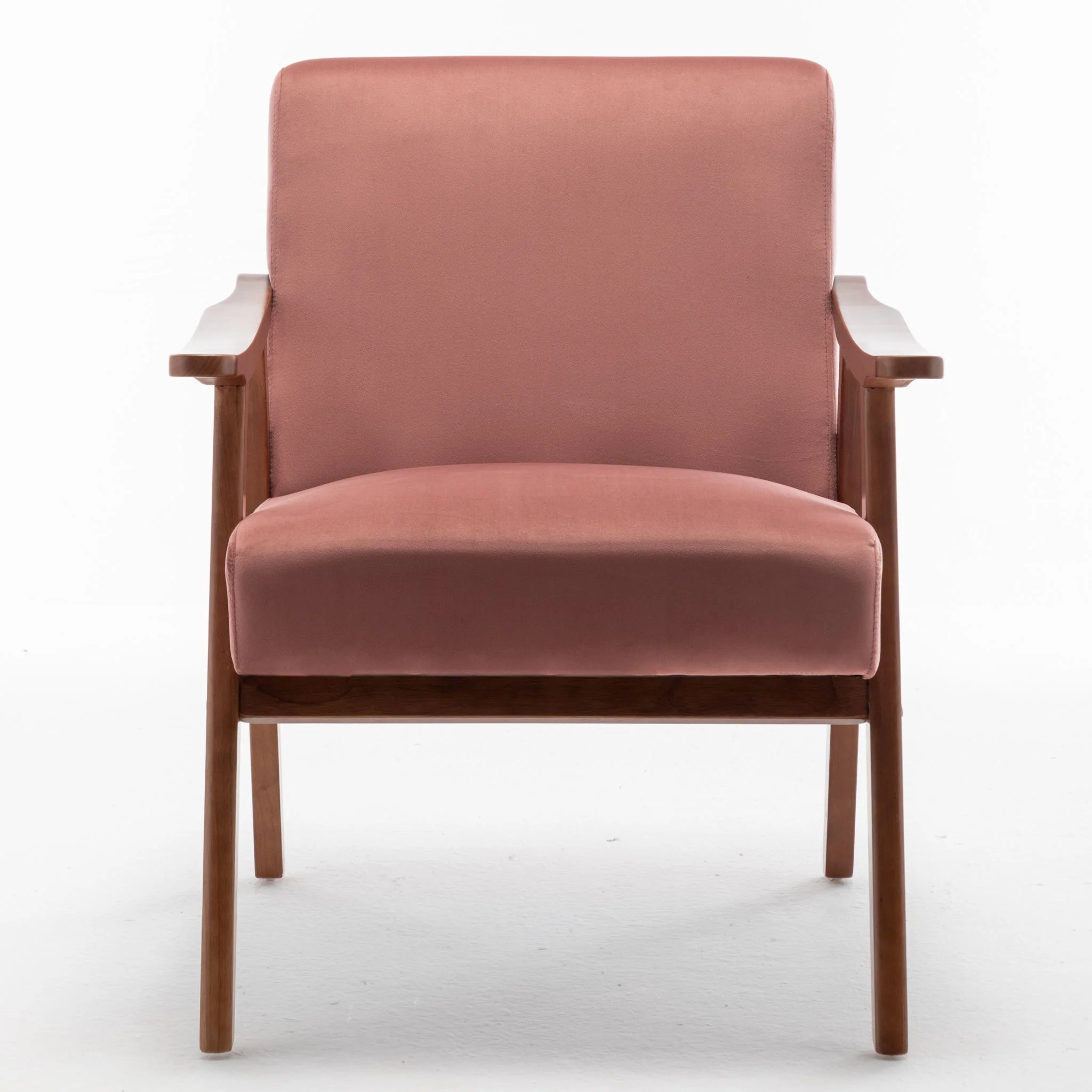 Accent Chair, Classic Mid Century Modern For Extra Seating - Image 2
