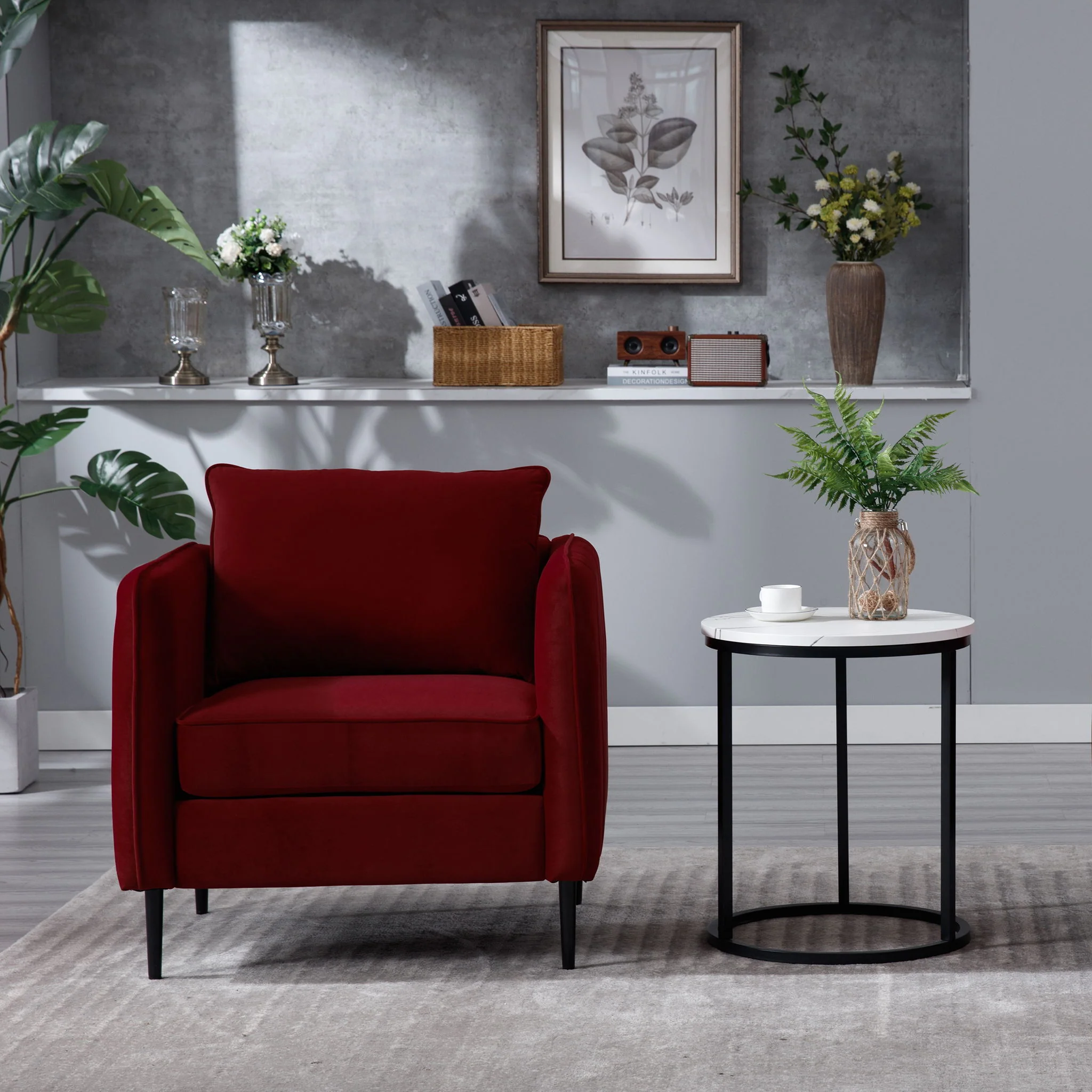 Accent Chair With Pillow For Living Room - Image 14