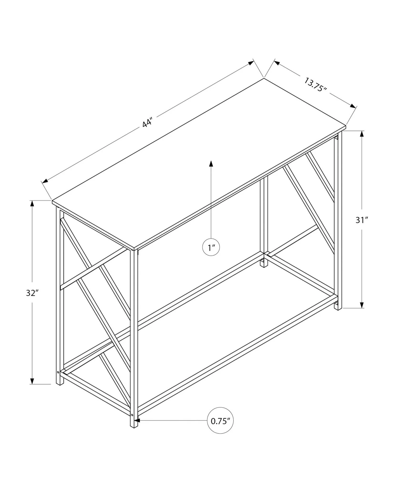 Accent Console Table For Entryway, Modern Design - Image 20