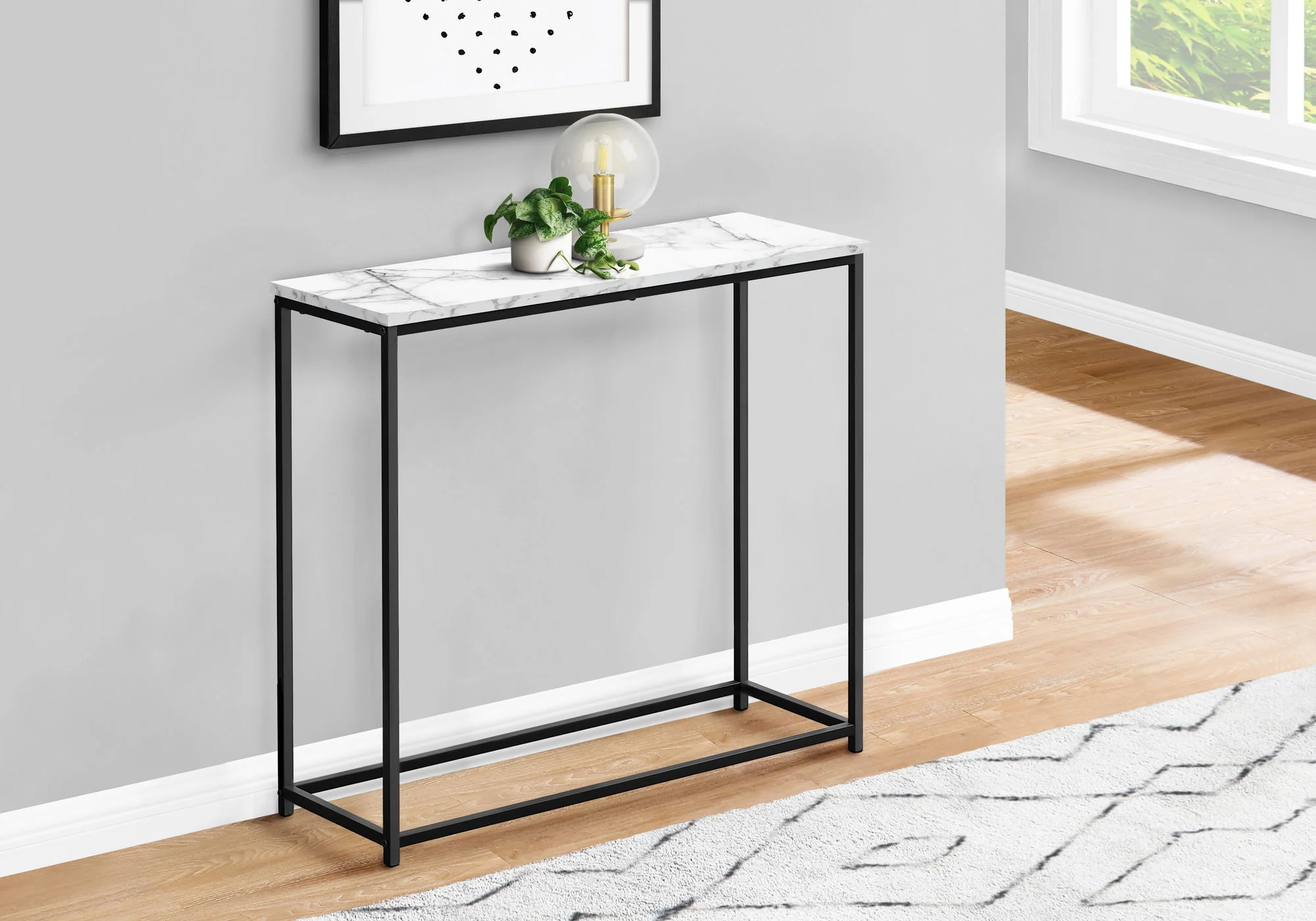 Accent Console Table For Entryway, Stable Support, Contemporary & Modern - Image 15