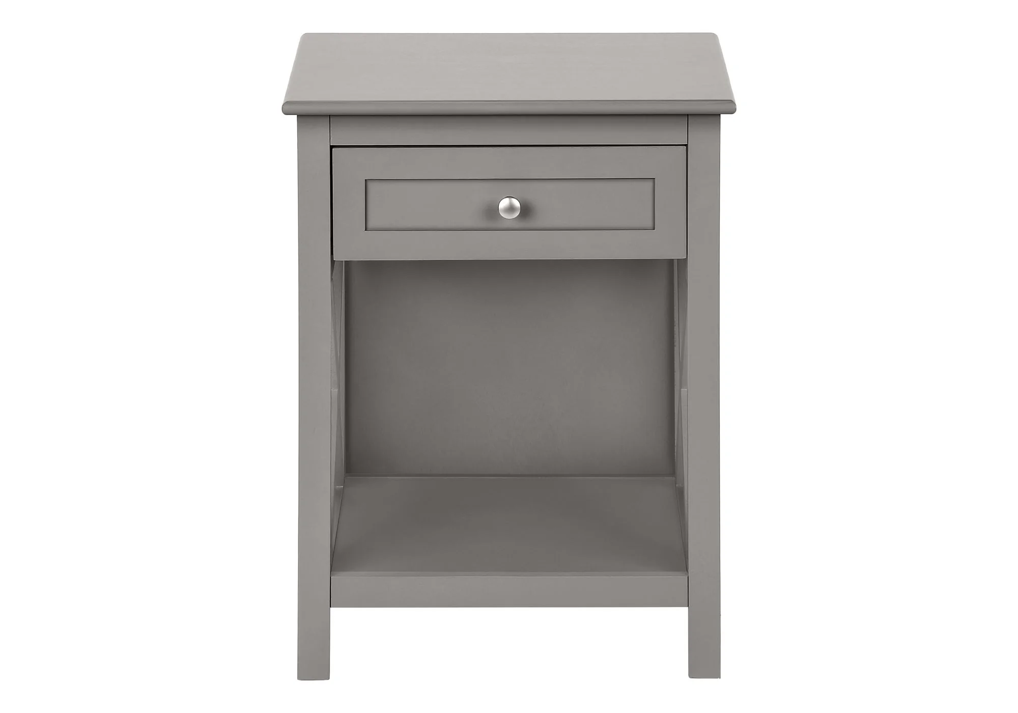 Accent End Table, 2 Tier, Storage Drawer, Transitional Style - Image 16