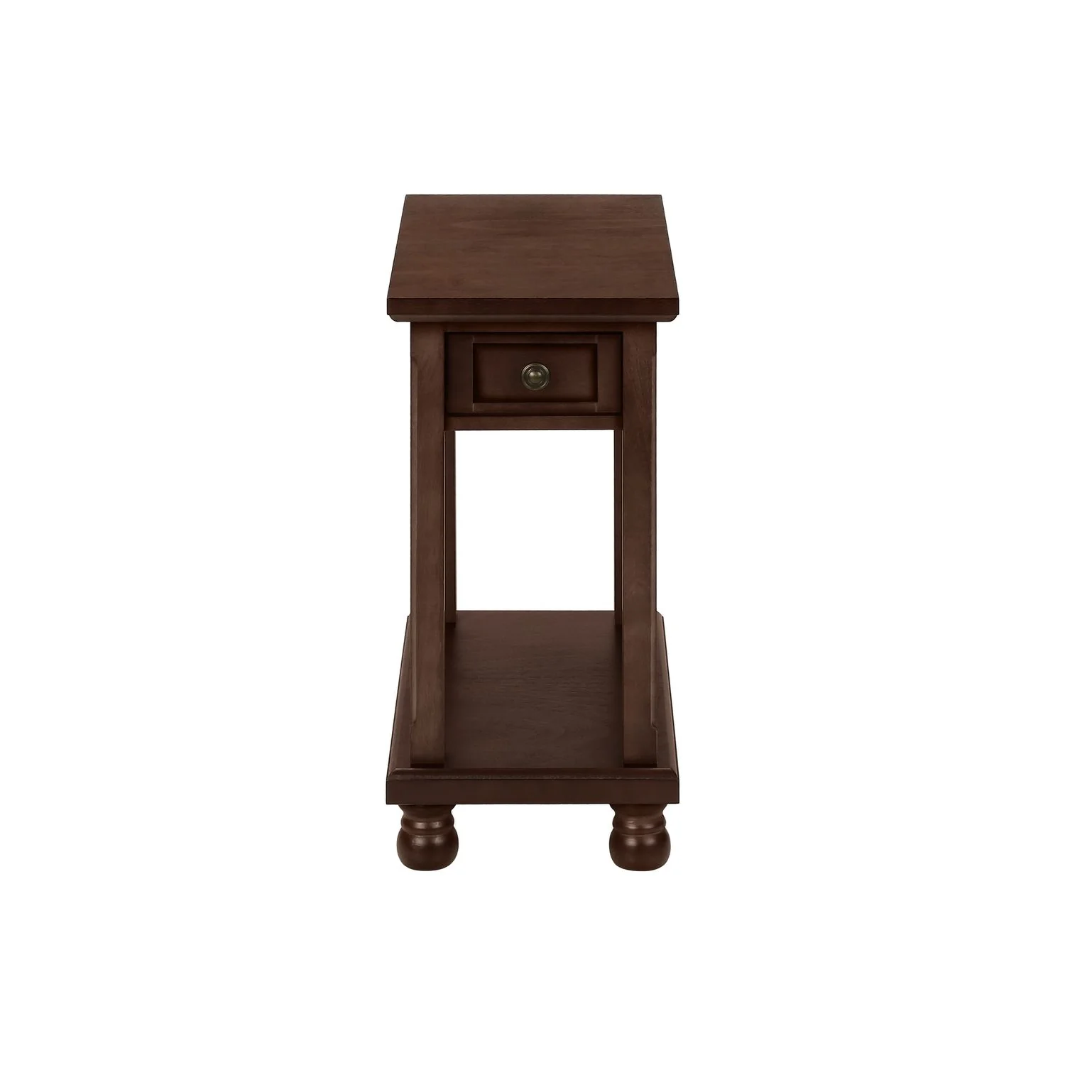 Accent End Table, Storage Drawer, Traditional - Espresso - Image 5