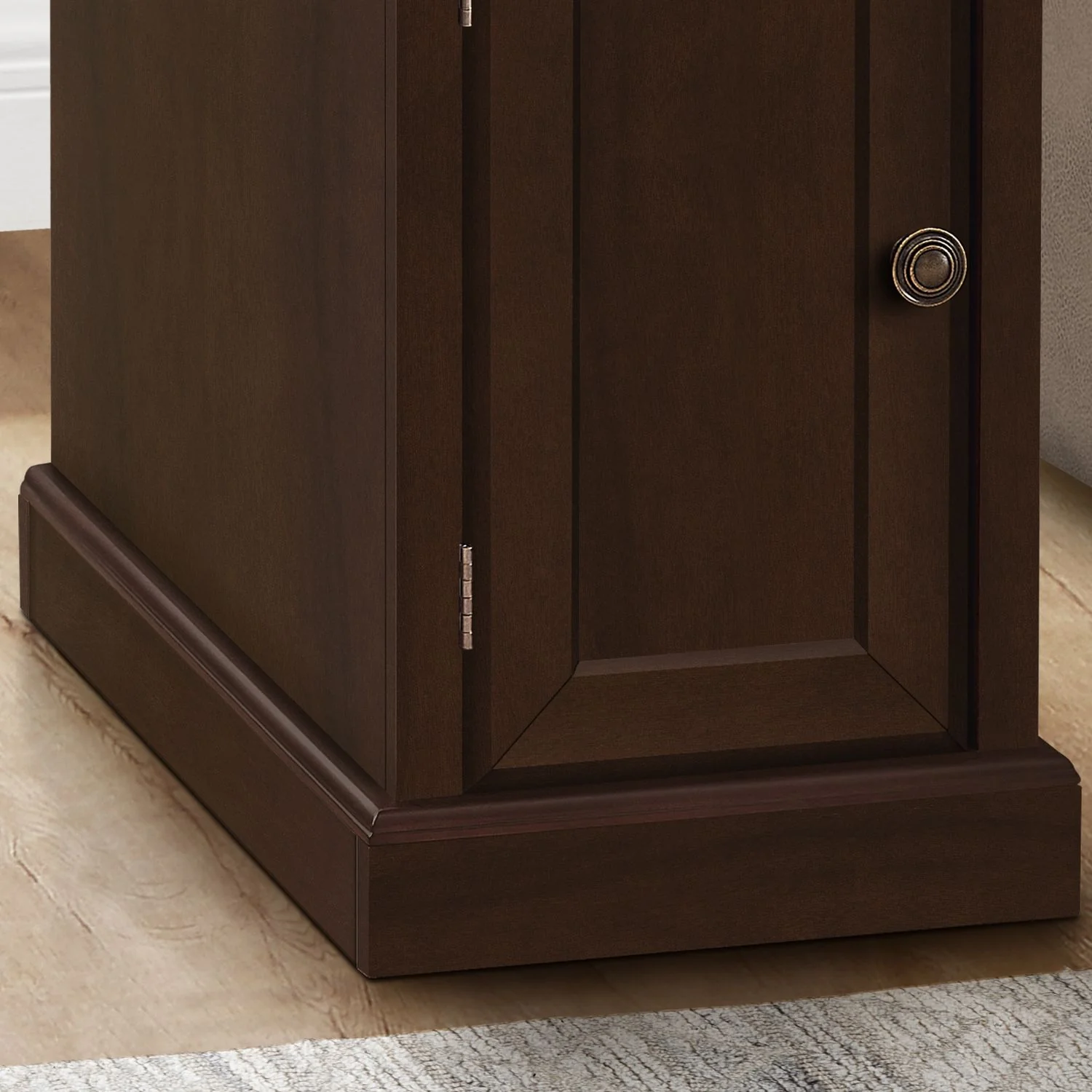 Accent End Table, Storage Drawer, Versatile Design - Espresso - Image 3