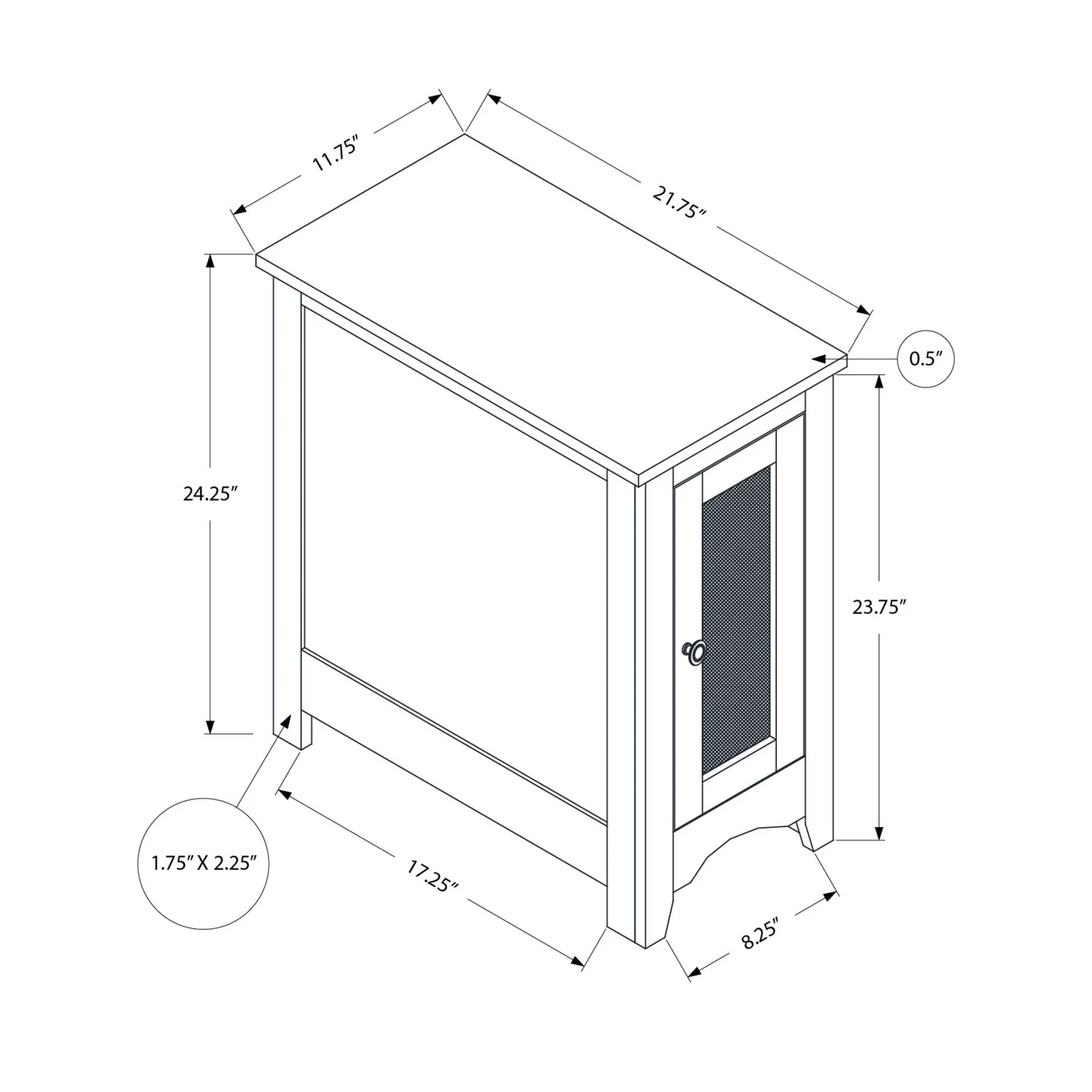 Accent End Table Transitional Versatile Design - Image 15