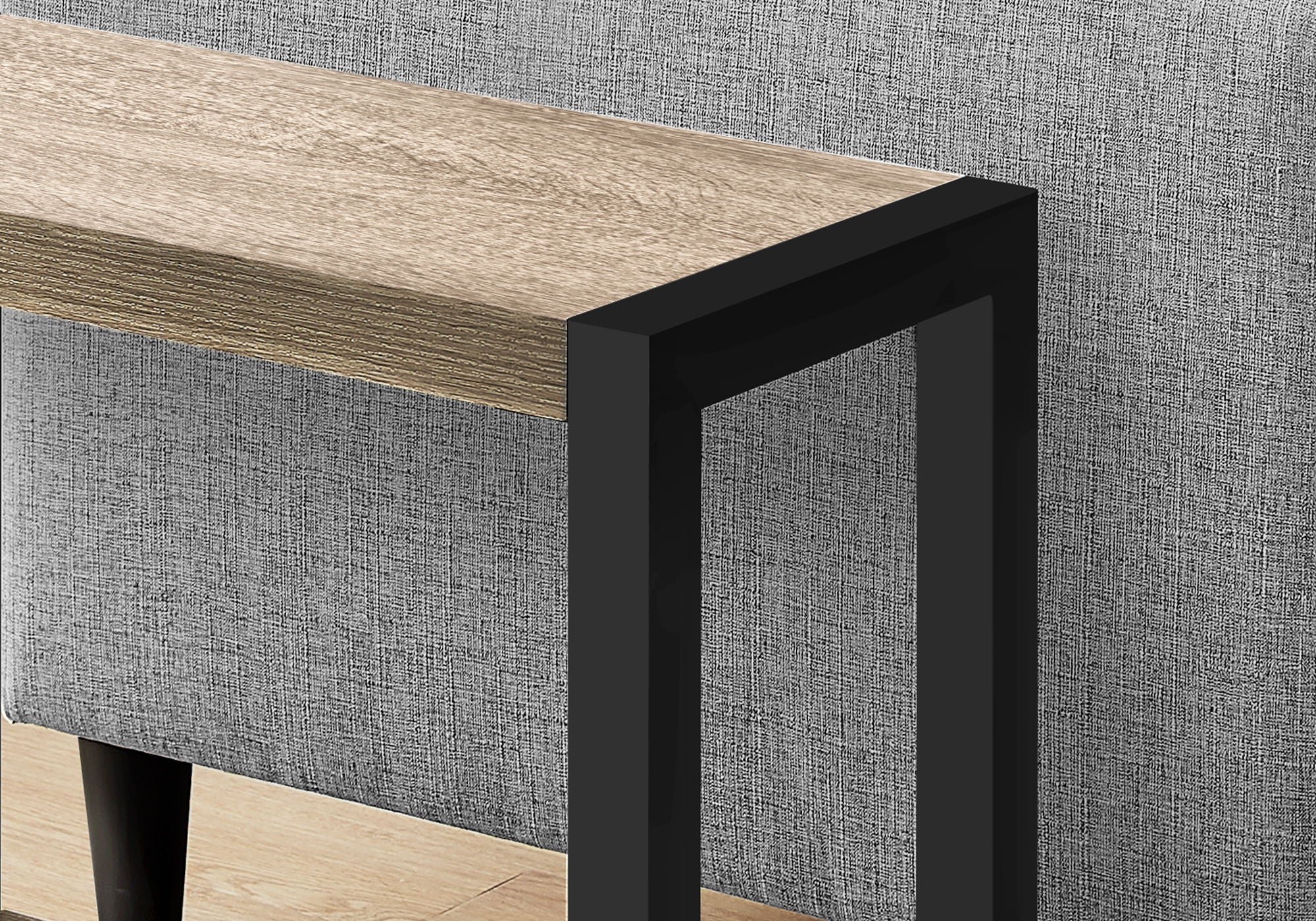 Accent Side Table, Narrow, Small, 2 Tier, Contemporary And Modern - Image 11