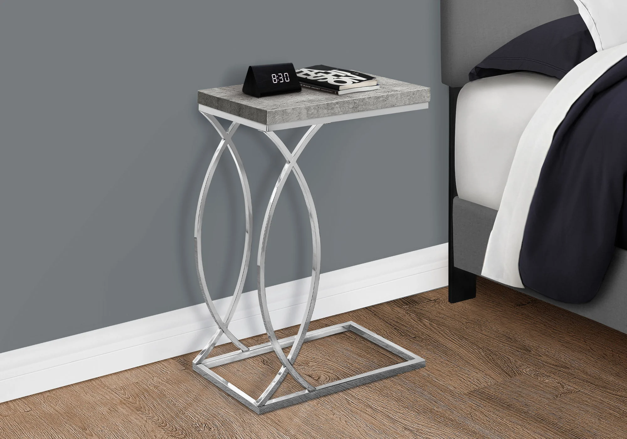 Accent Table, C - Shaped, Contemporary & Modern Design - Image 3