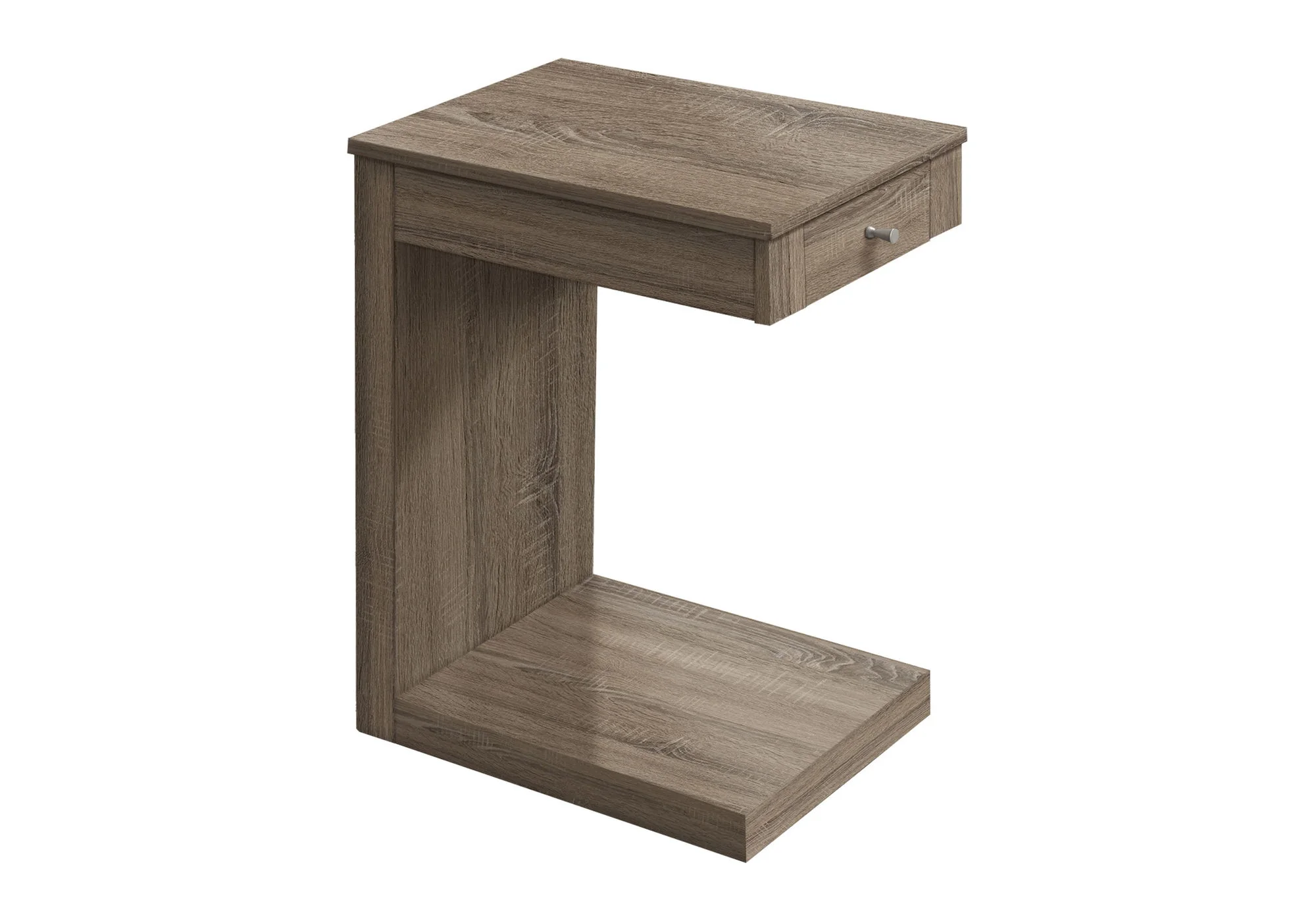 Accent Table, C - Shaped Contemporary & Modern - Taupe - Image 4