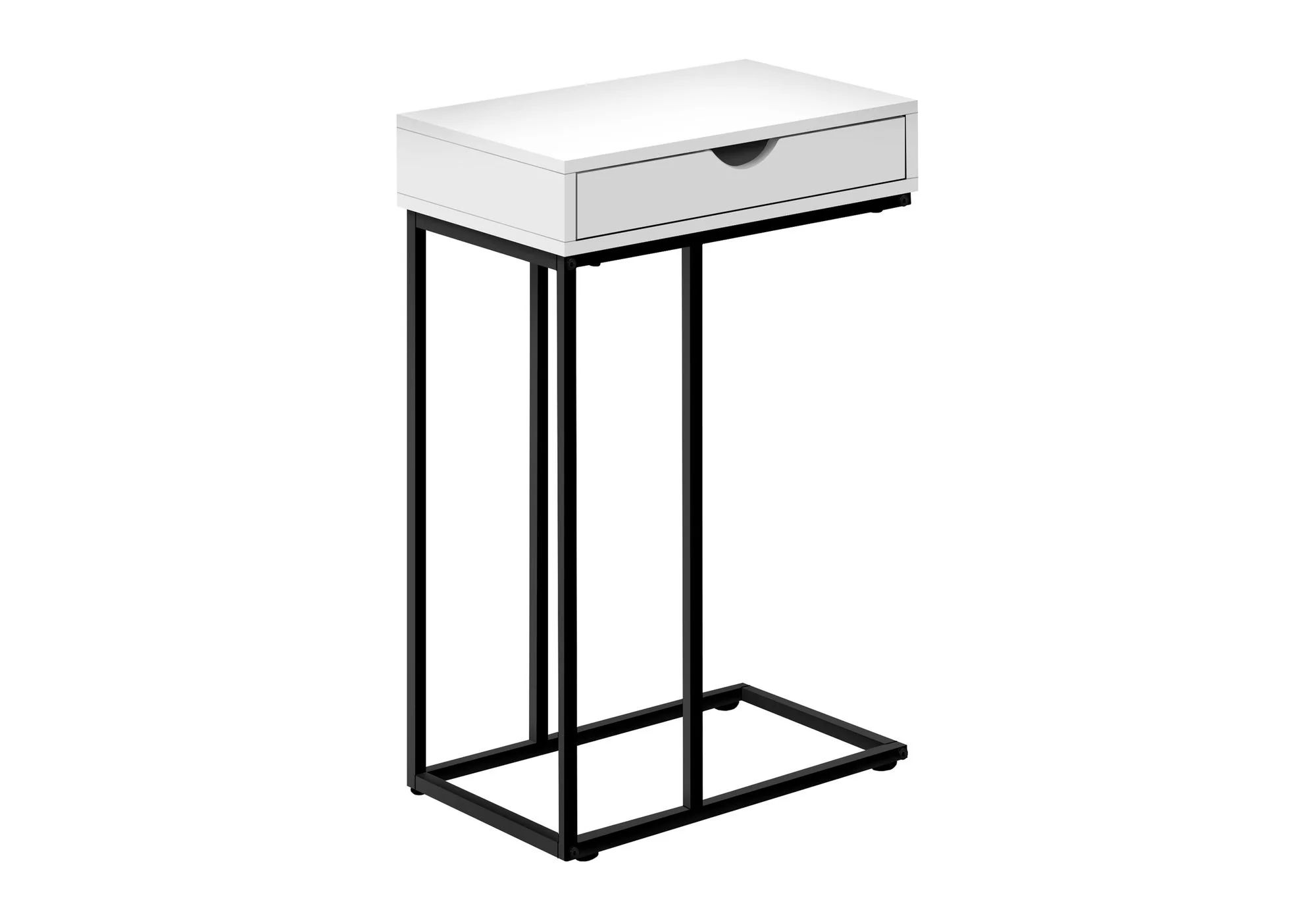 Accent Table, C - Shaped Contemporary & Modern Versatile Design - Image 8