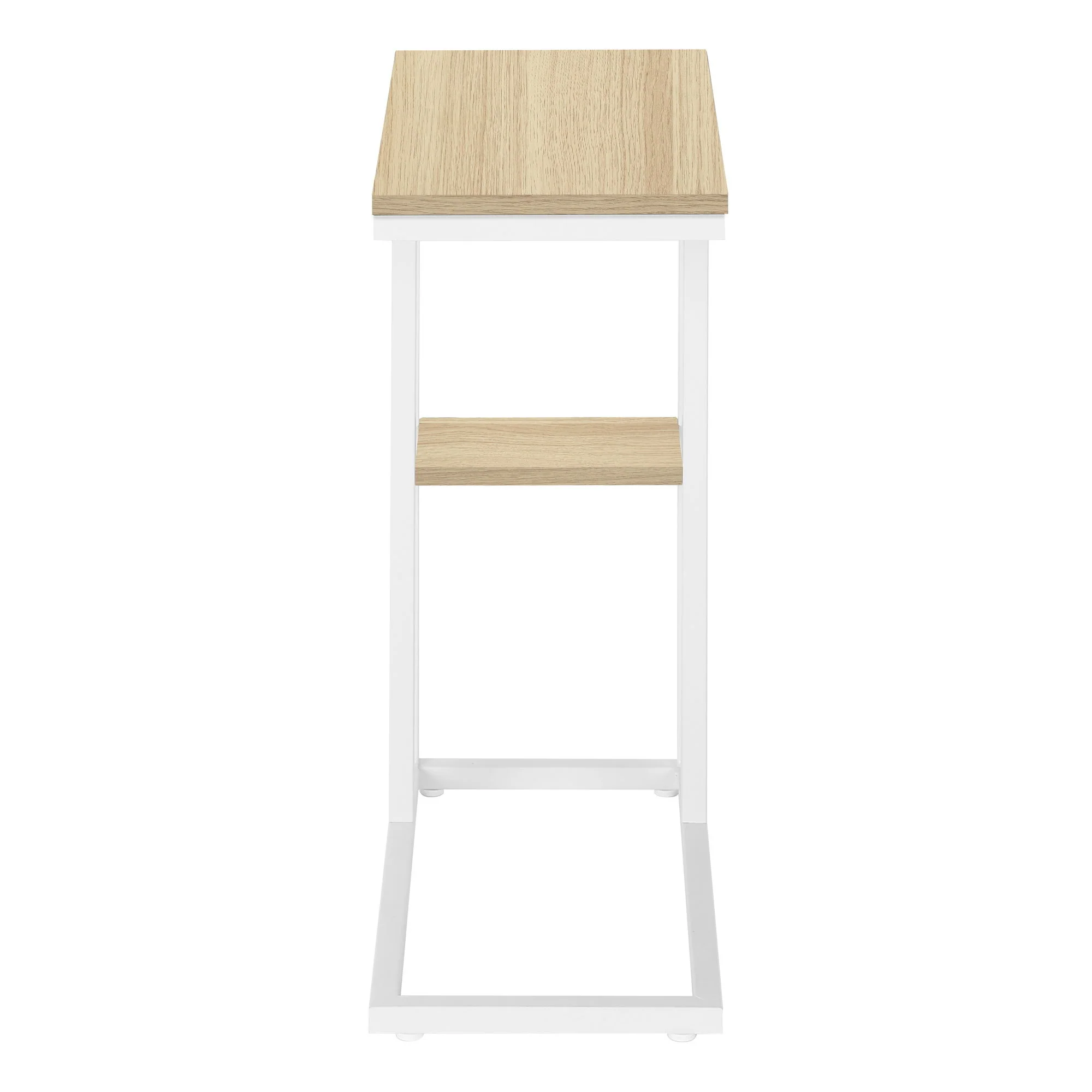 Accent Table, C - Shaped, Marble Look Contemporary & Modern Convenient Design - Image 32