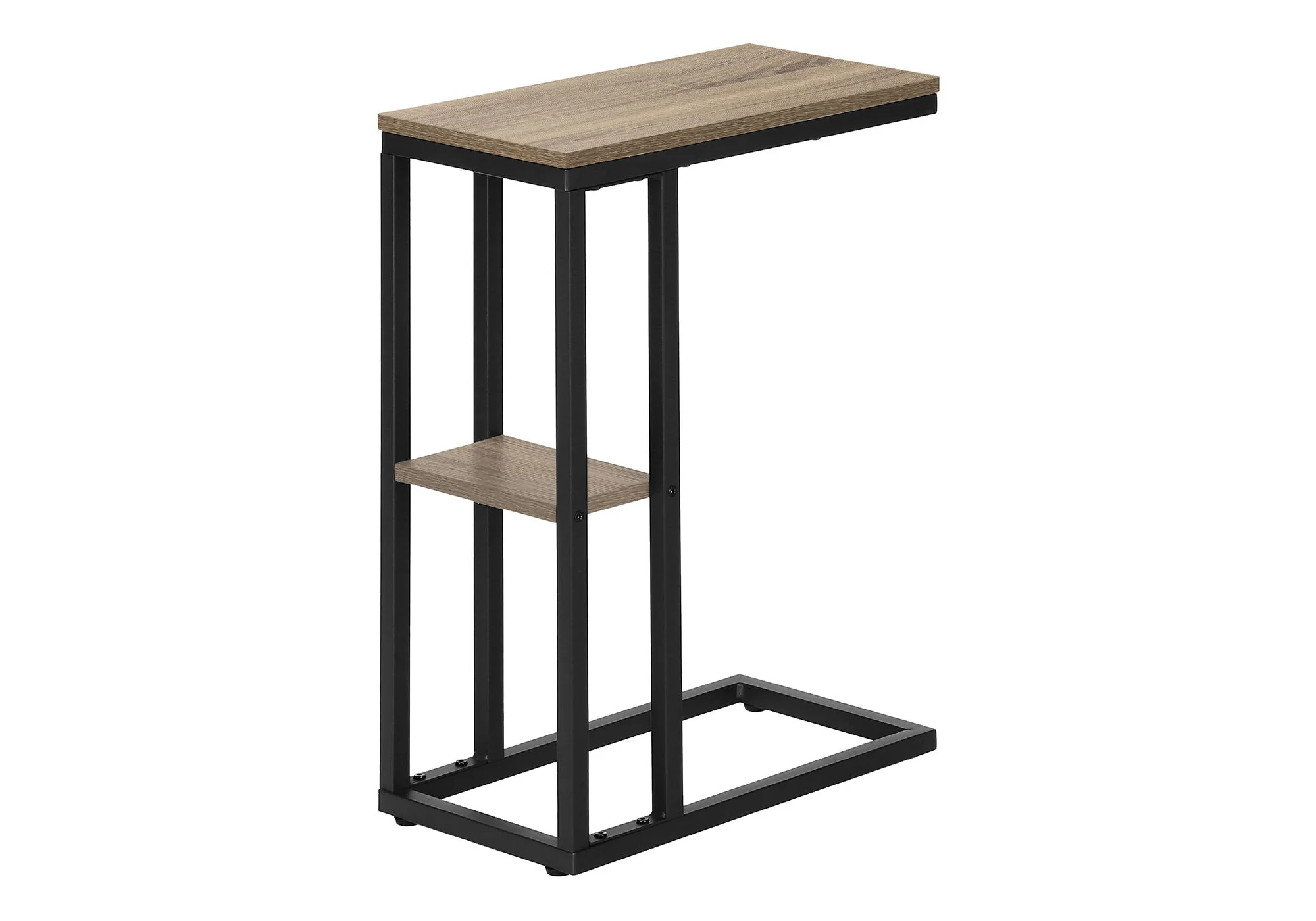 Accent Table, C - Shaped, Marble Look Contemporary & Modern Convenient Design - Image 45
