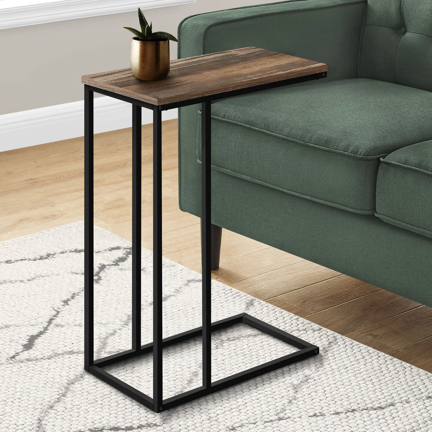 Accent Table, C - Shaped, Space-Saving Functionality - Image 15