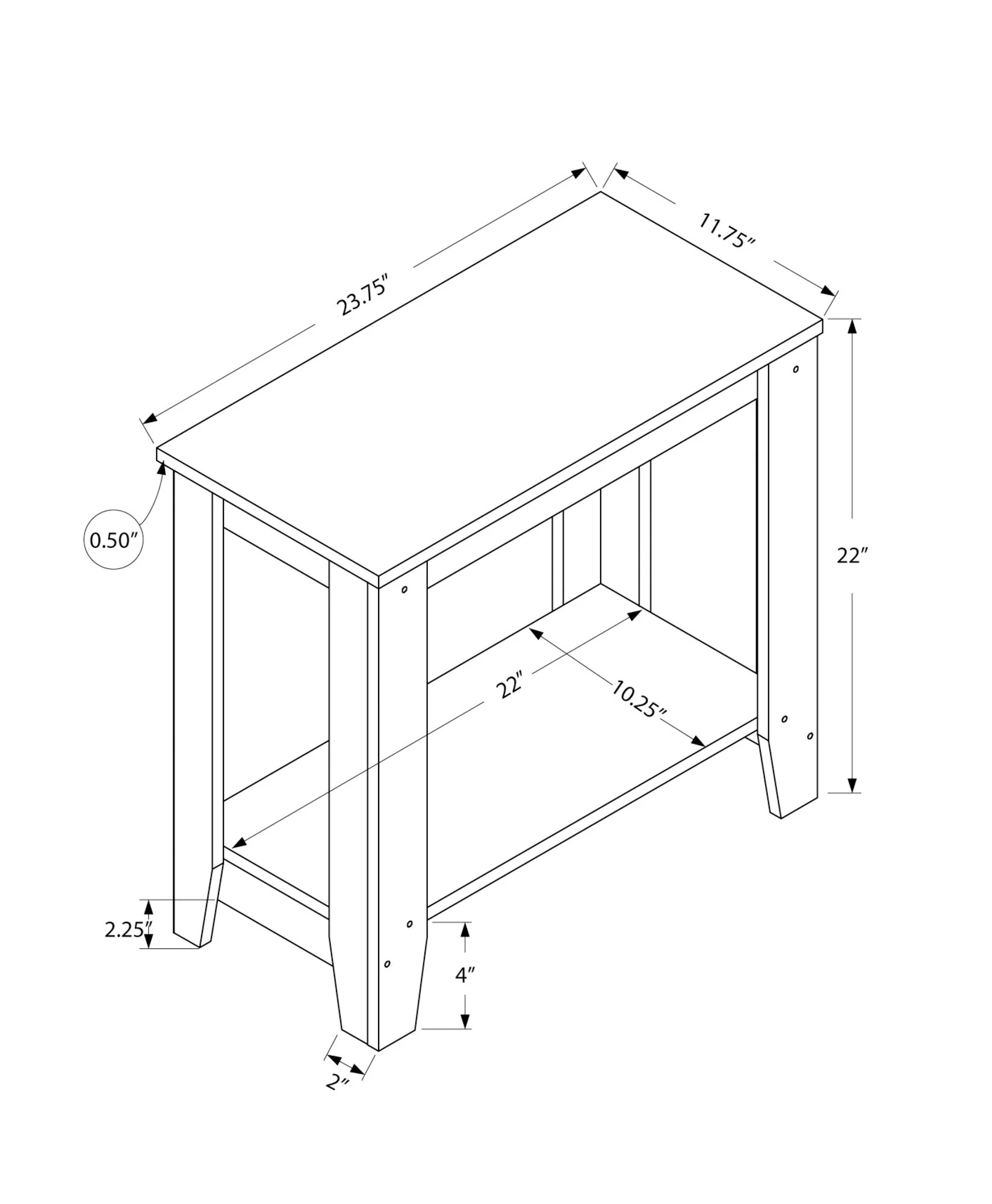 Accent Table, Side Transitional, Elegant Design - Image 23