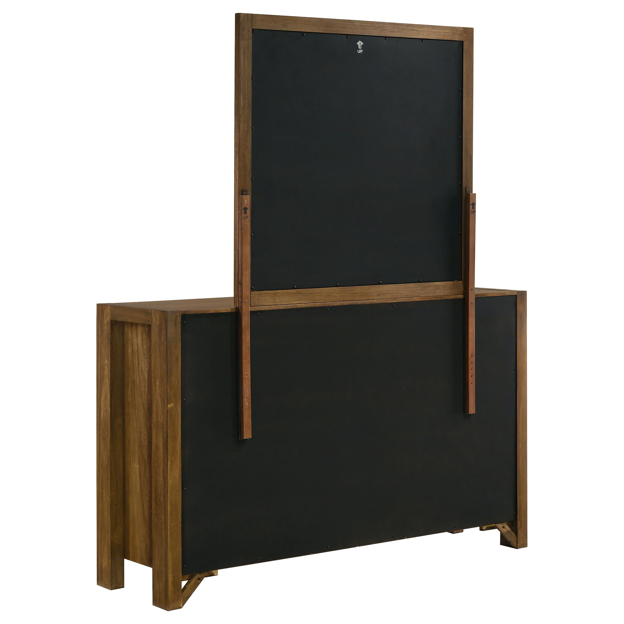 Adderley 8-Drawer Bedroom Dresser with Mirror - Warm Brown - Image 5