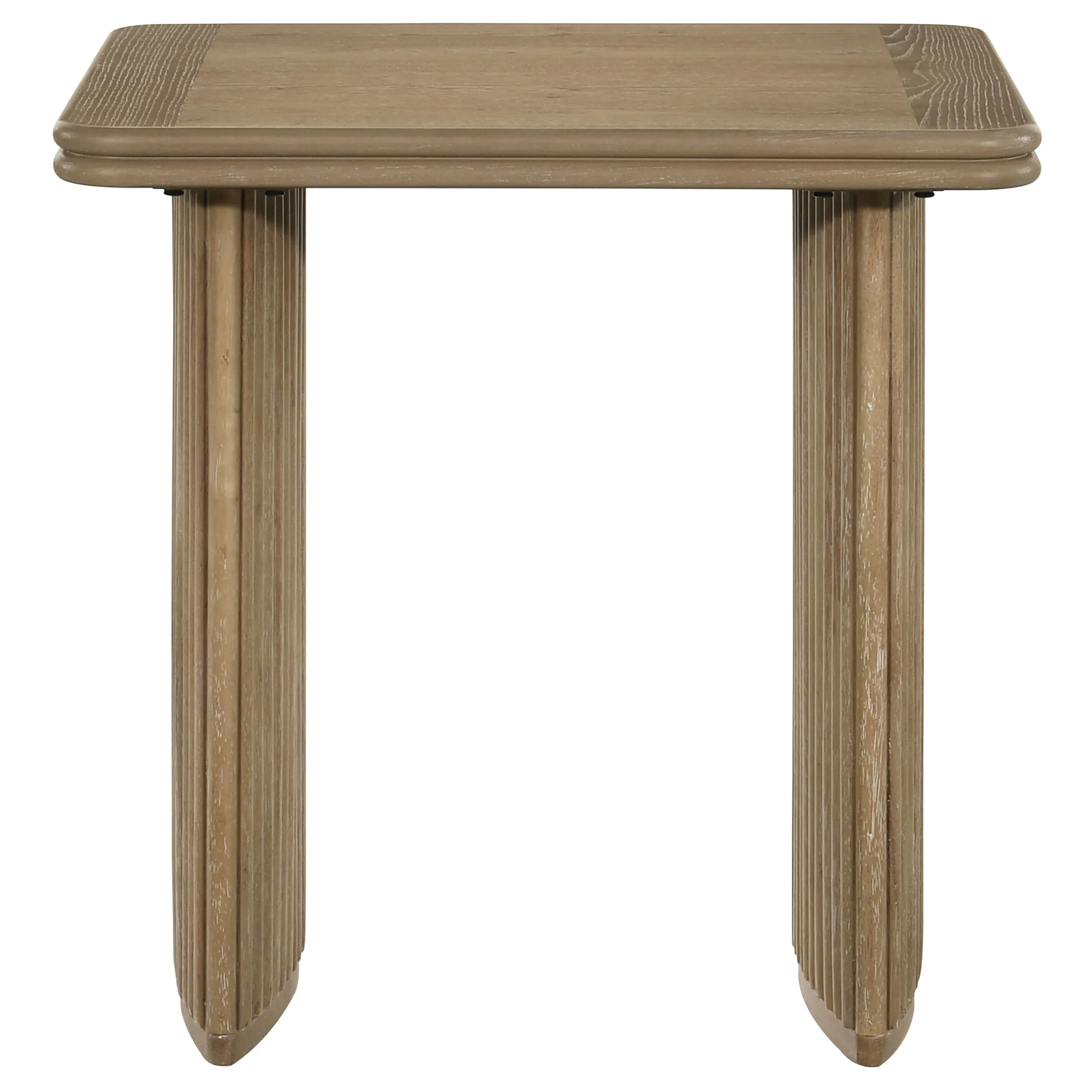 Adina 2-Piece Wood Coffee Table Set, Distressed Light Brown - Image 4
