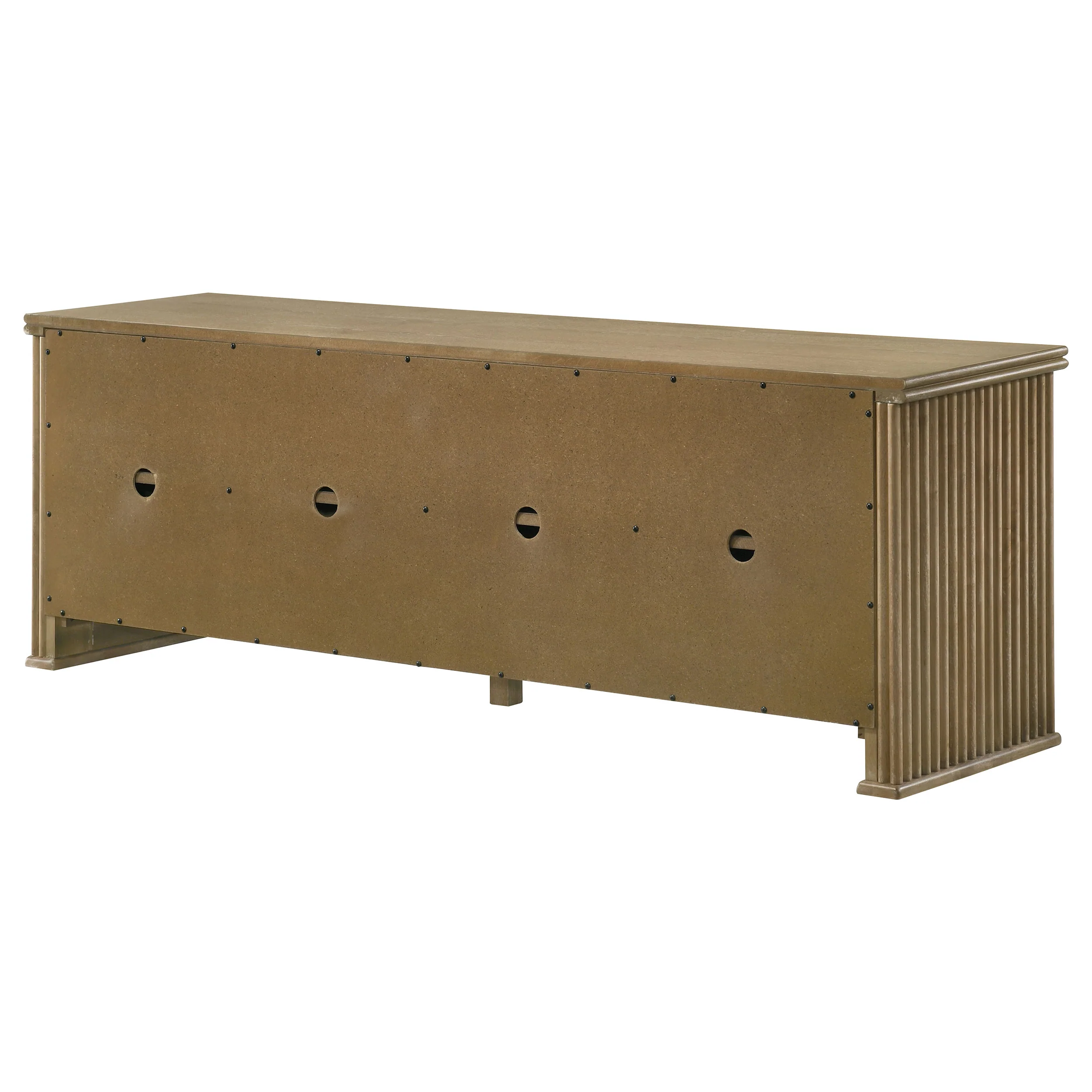 Adina 70-Inch TV Stand Media Console Distressed Light Brown - Image 8