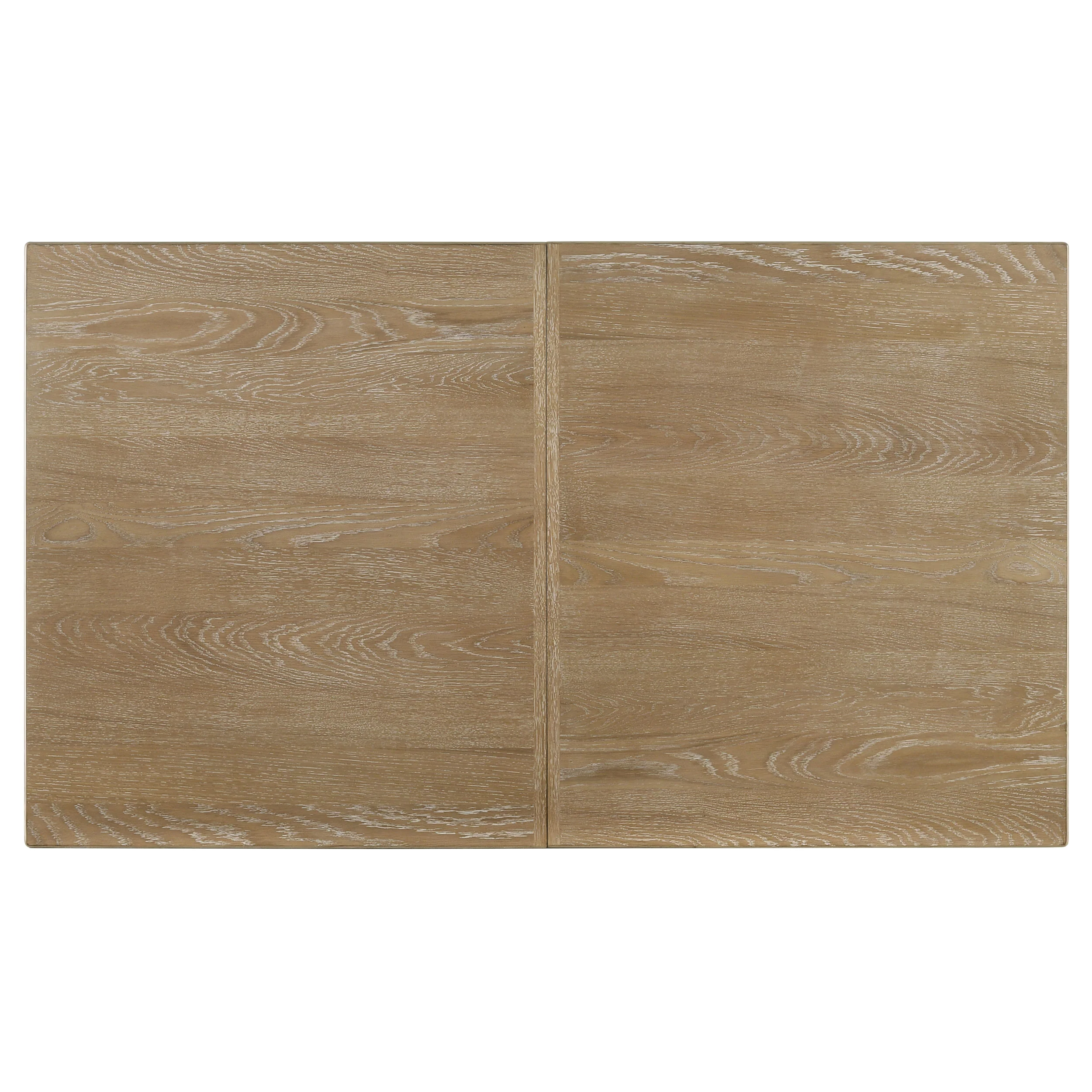 Adina 89-inch Extension Dining Table in Distressed Light Brown - Image 7