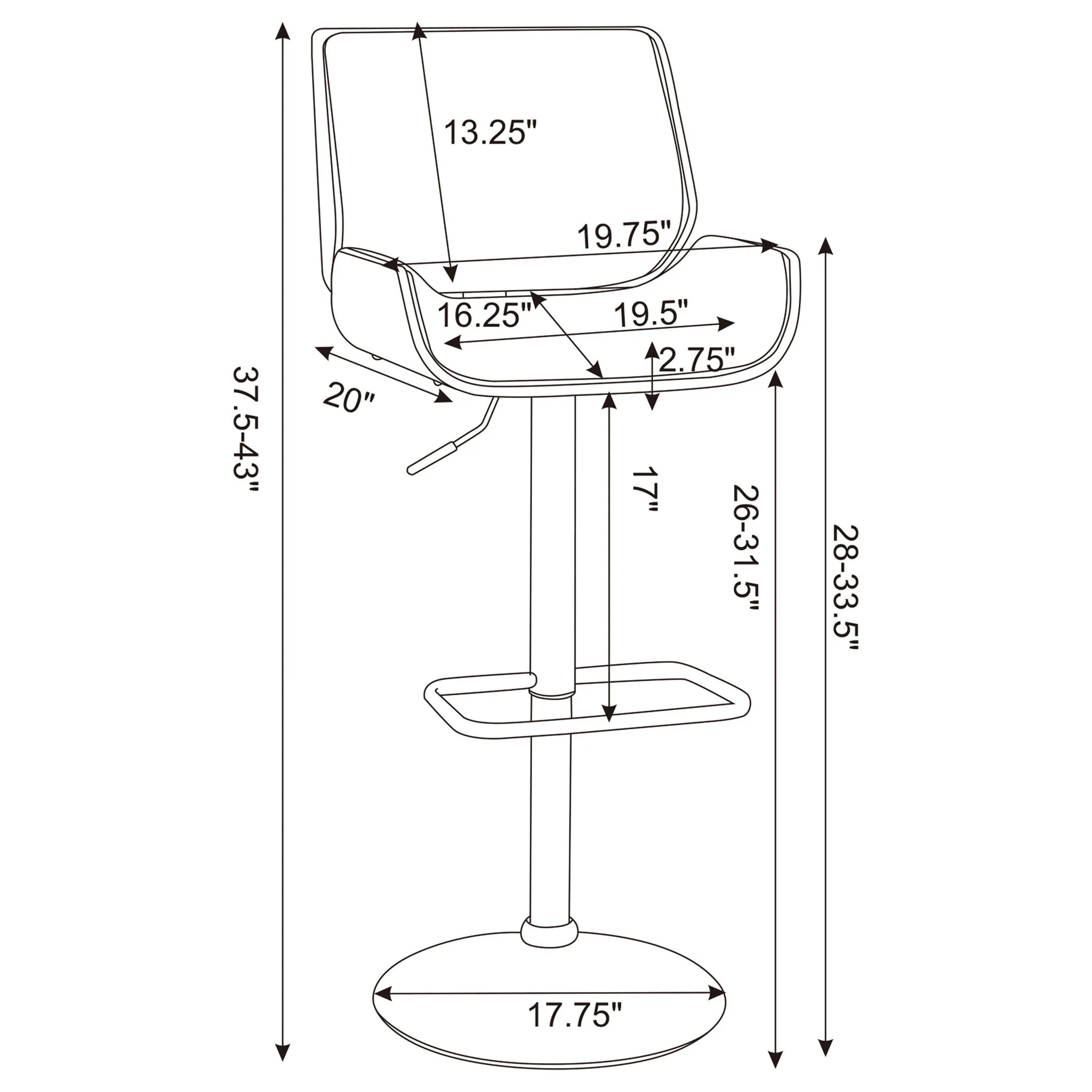 Adjustable Bar Stool - Image 9