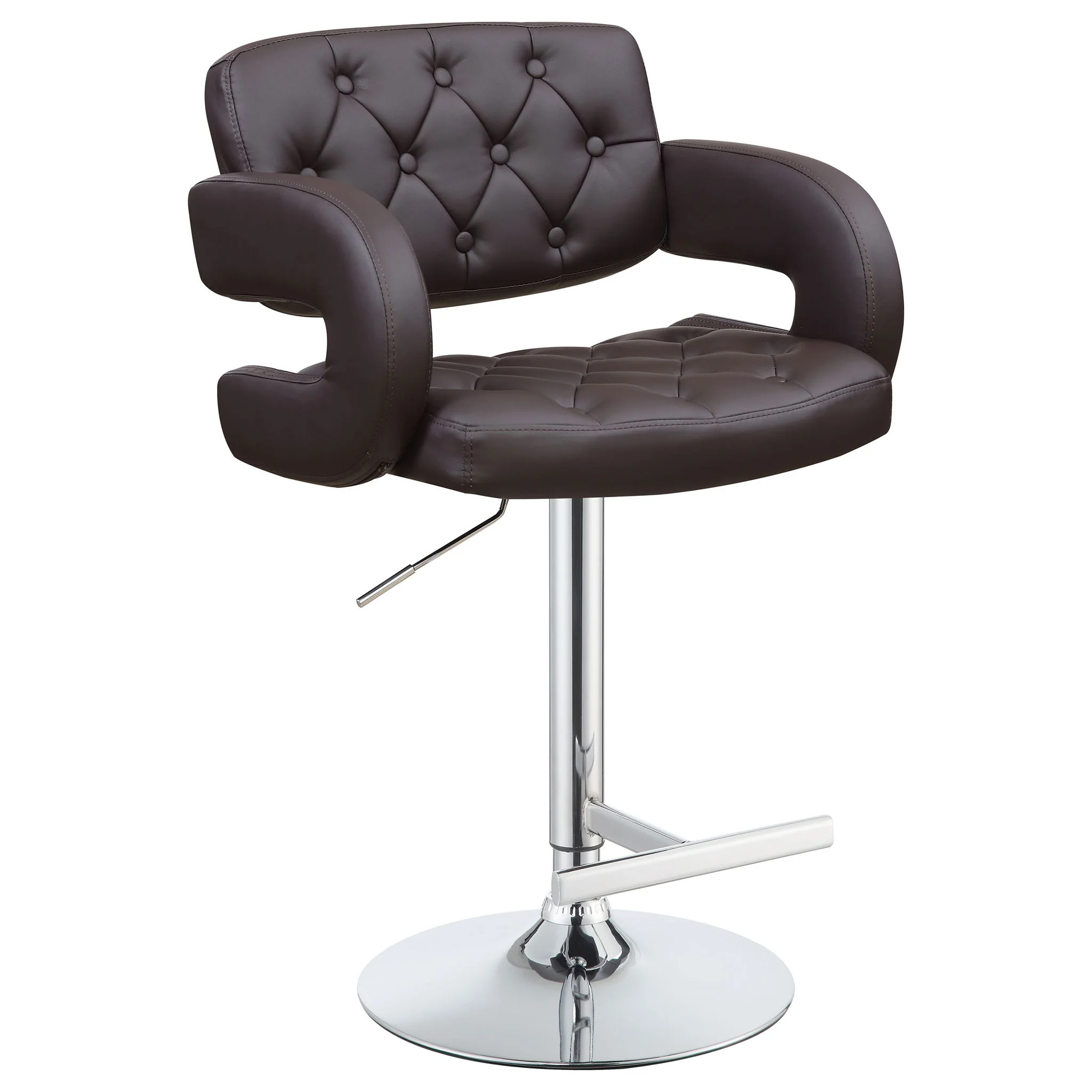 Adjustable Bar Stool With Upholstery - Image 11