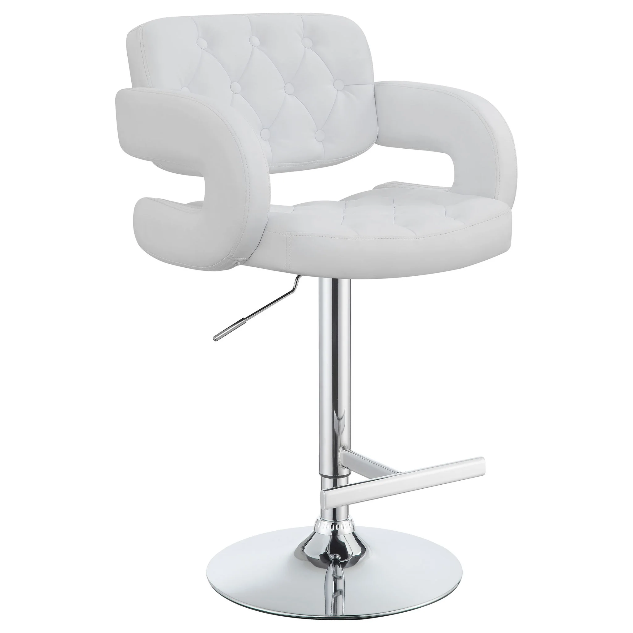 Adjustable Bar Stool With Upholstery - Image 18