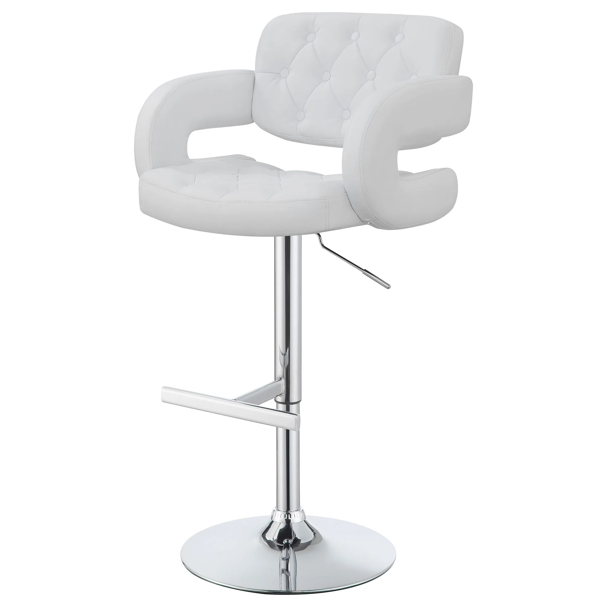 Adjustable Bar Stool With Upholstery - Image 25