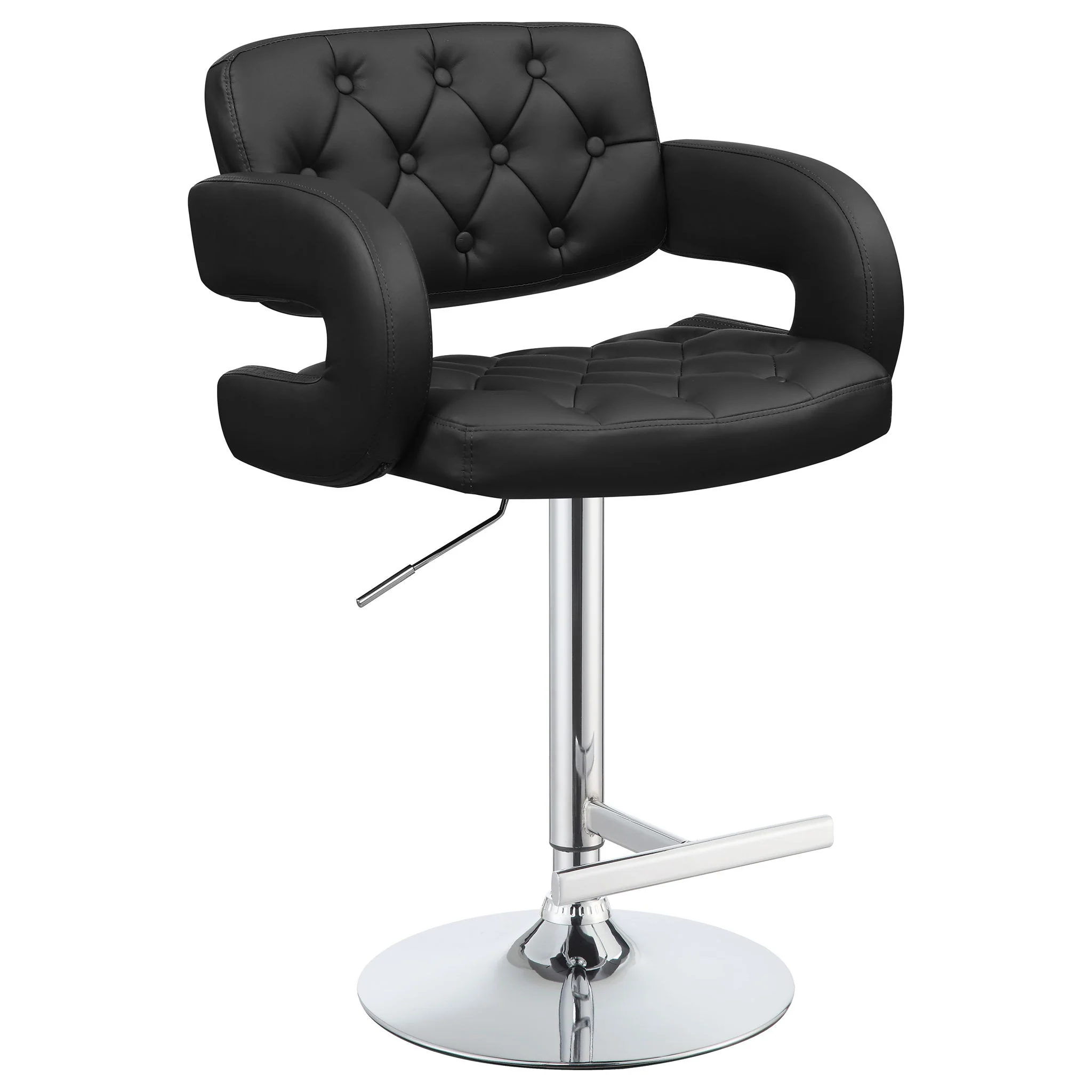 Adjustable Bar Stool With Upholstery - Image 26