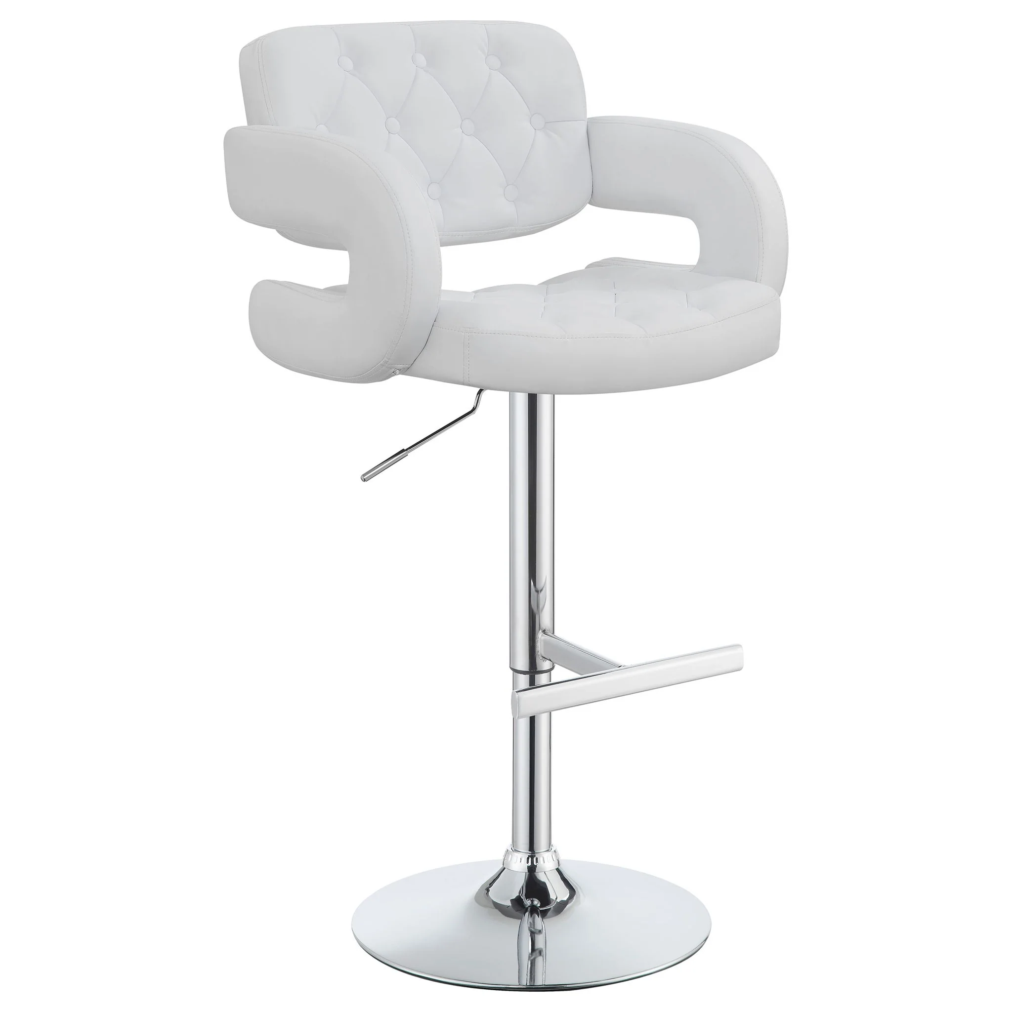 Adjustable Bar Stool With Upholstery - Image 3