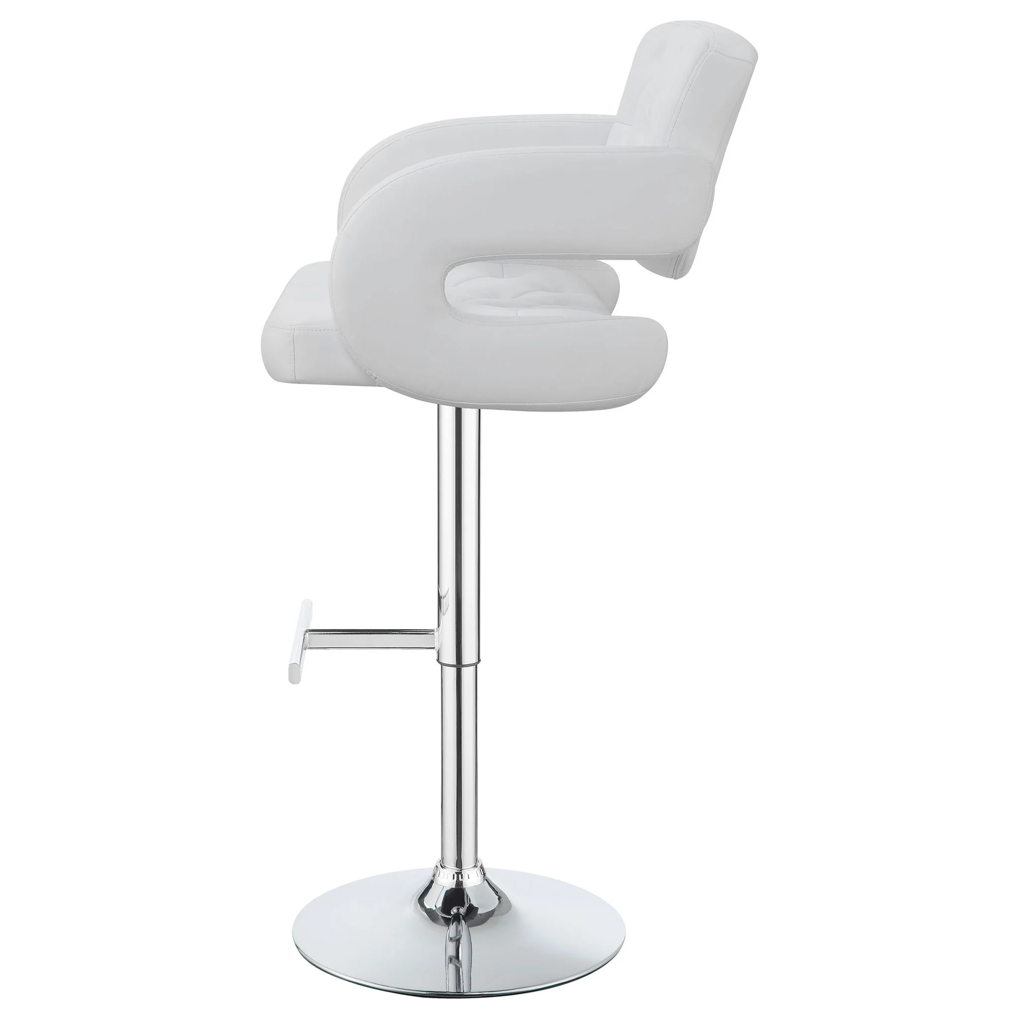 Adjustable Bar Stool With Upholstery - Image 5