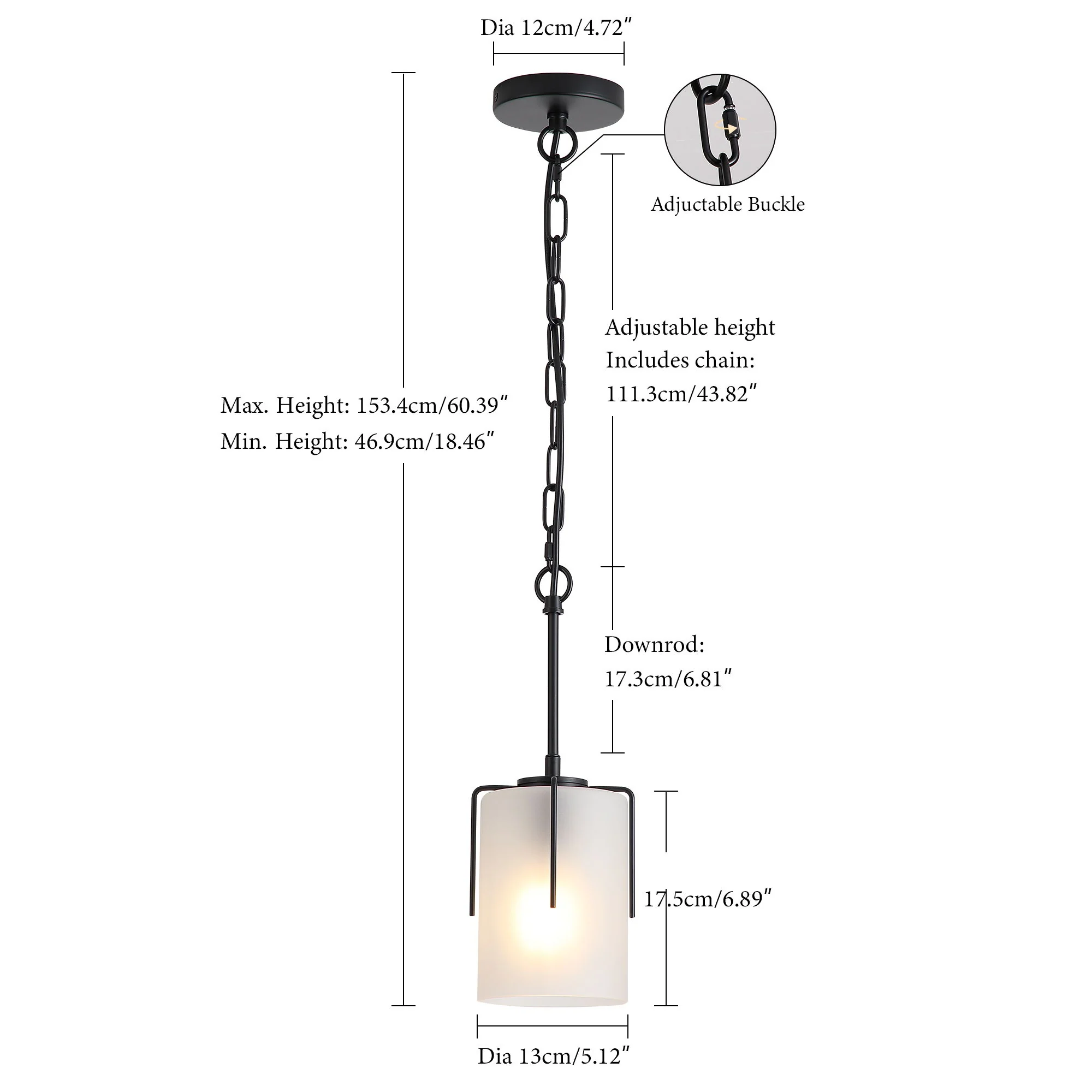 Adjustable Cylindrical Pendant Light - Image 16
