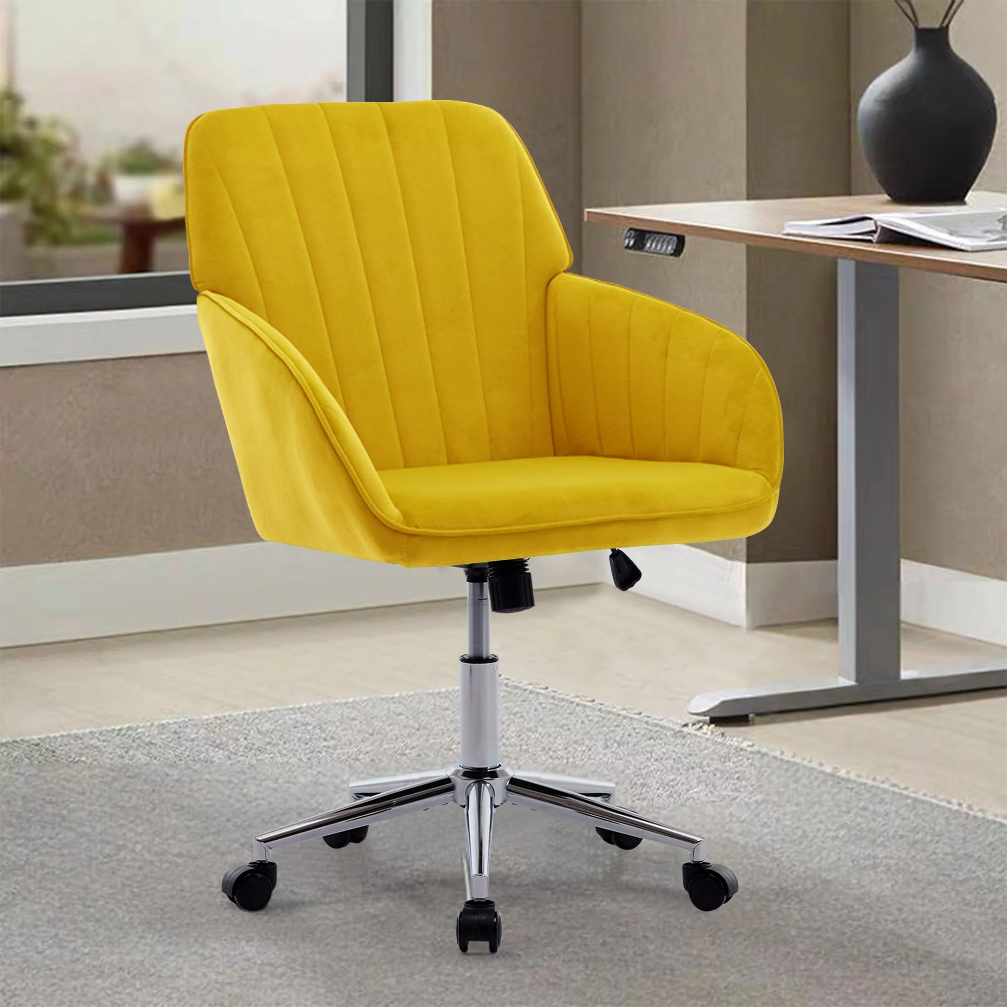 Adjustable Ergonomic Office Chair, Swivel Backrest Seat - Image 10