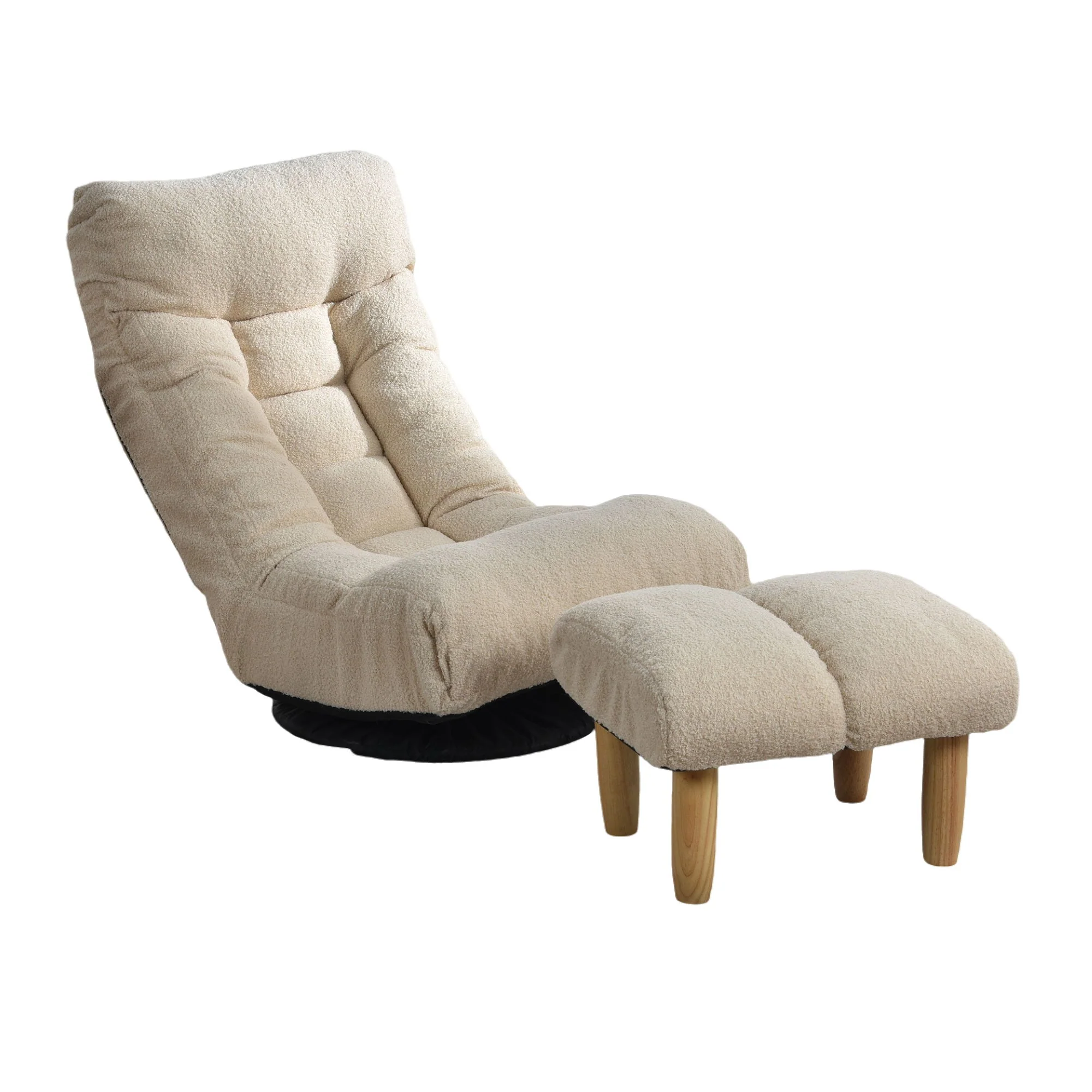 Adjustable Japanese Reclining Floor Chair Sofa With Metal Frame For Living Room - Image 2