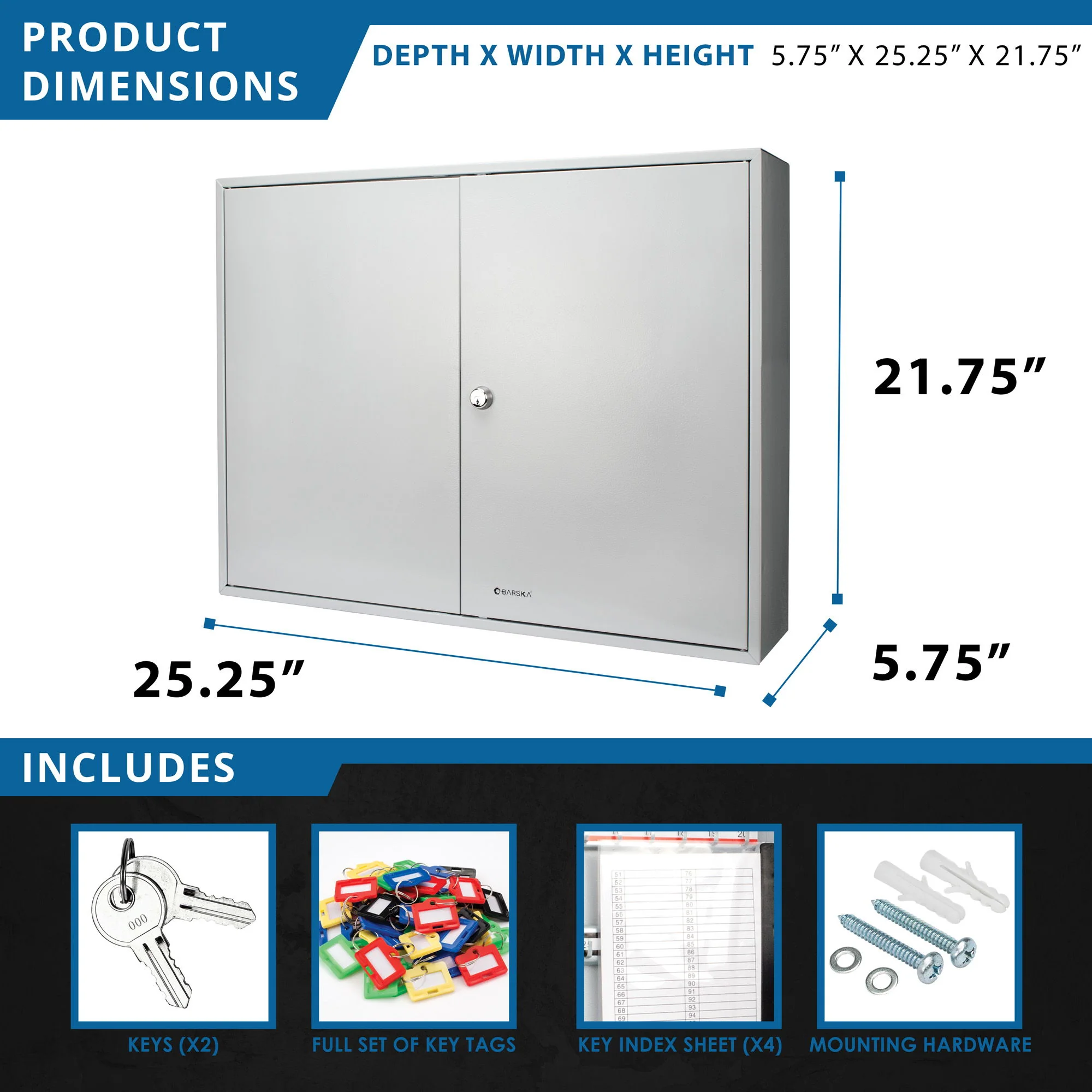 Adjustable Key Cabinet With Lock - Image 14