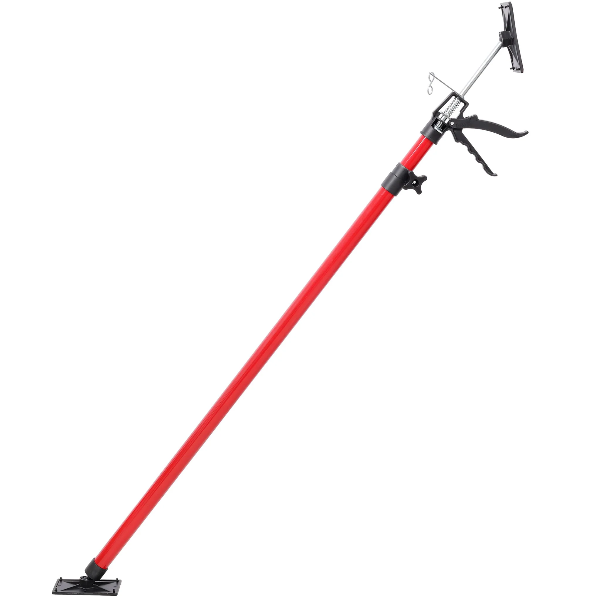 Adjustable Steel Support Pole System For Jacks And Drywalls With Carry Bag - Black / Red - Image 6