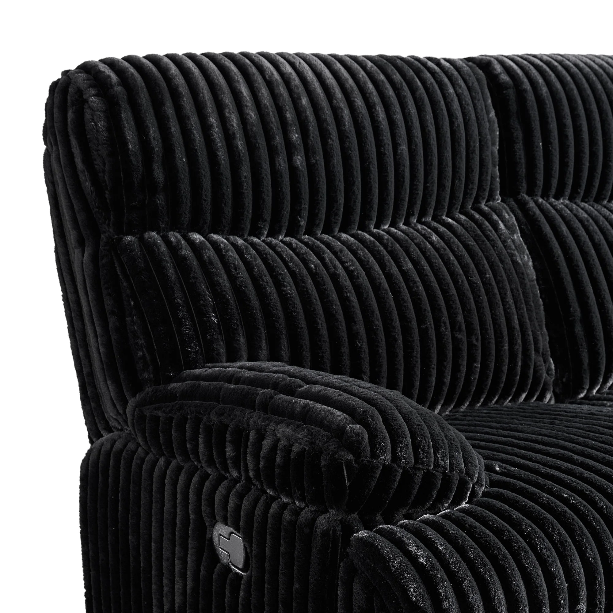 Admiral - Motion Loveseat With Console - Black - Image 2