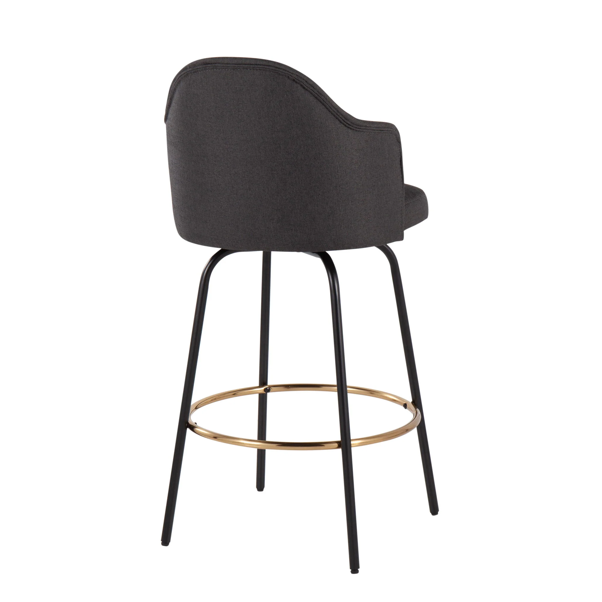 Ahoy - Contemporary Fixed Height Counter Stool Round Footrest (Set of 2) - Image 15