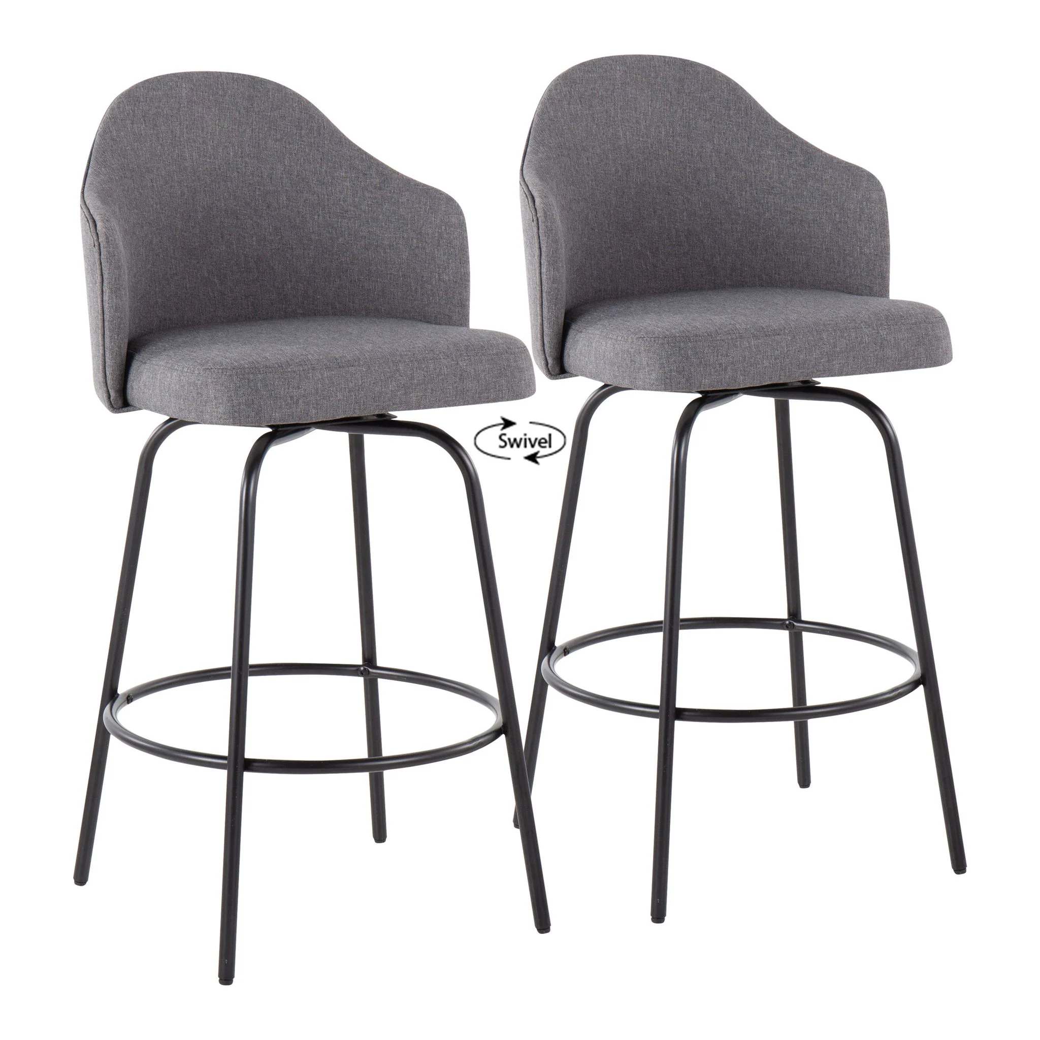 Ahoy - Contemporary Fixed Height Counter Stool (Set of 2) - Image 12