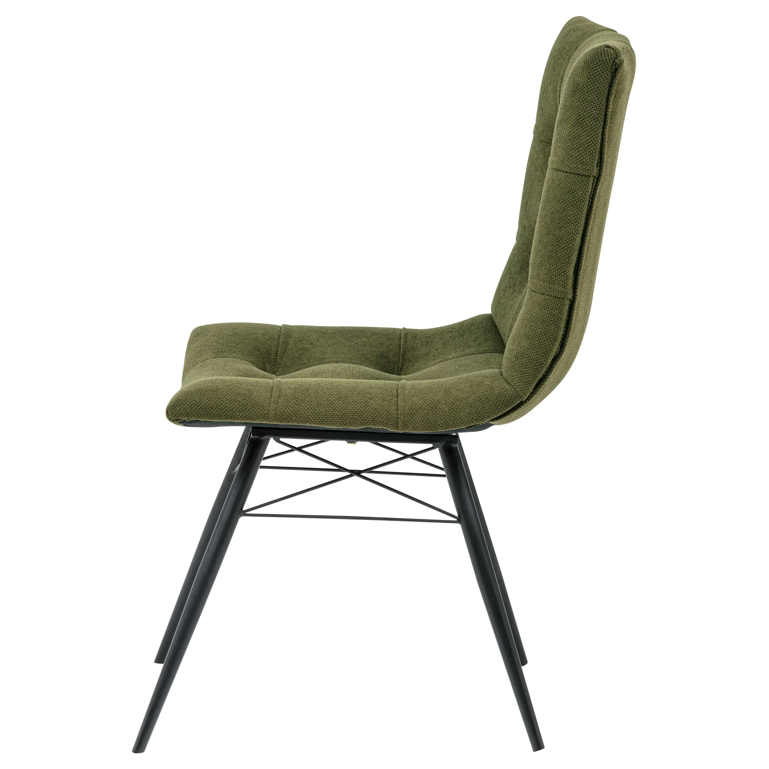 Aiken Fabric Upholstered Dining Side Chair, Forest Green (Set of 4) - Image 8