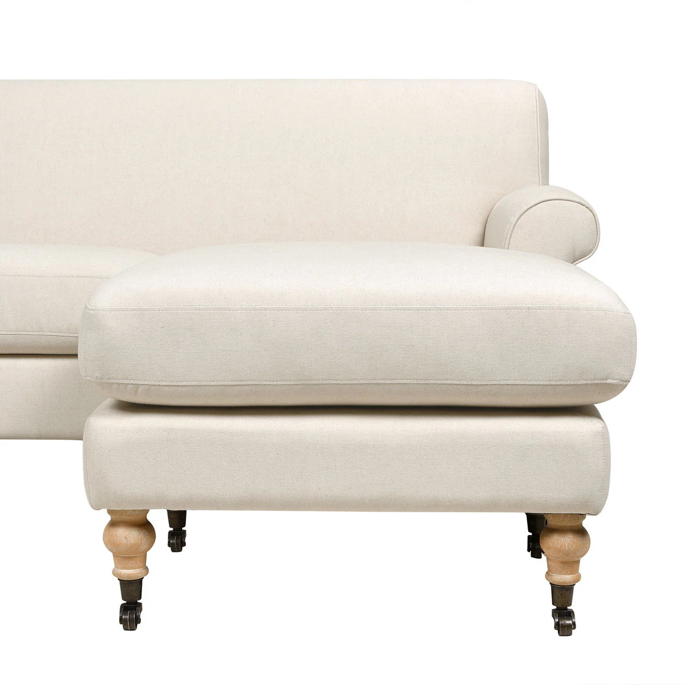 Alana - L-Shape Reversible Sectional Sofa - Light Beige - Image 3