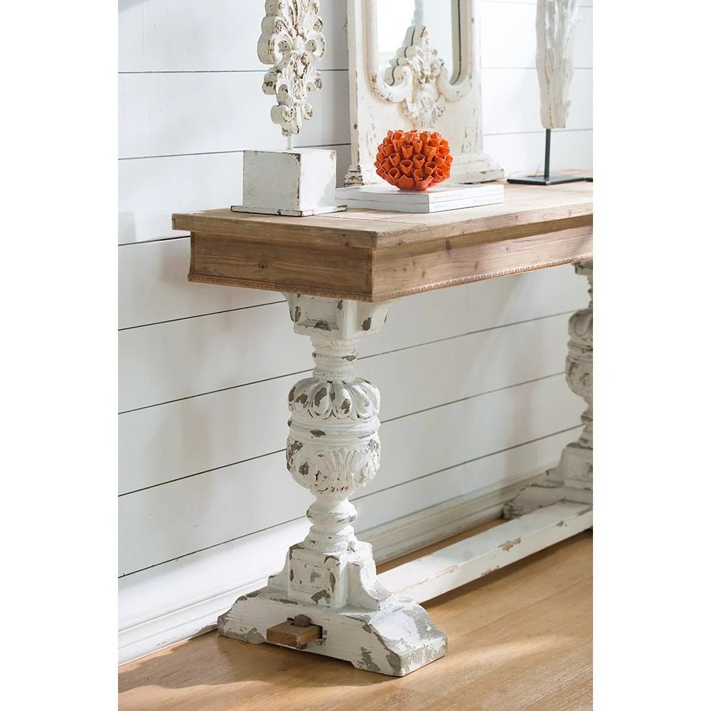 Alcott - Buffet Table - Brown / Antique White - Image 2
